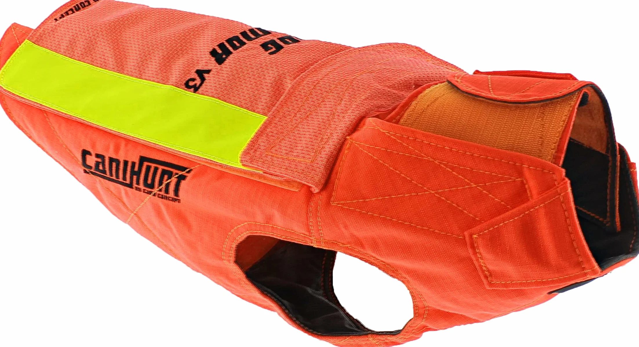 Gilet CANIHUNT Protection Dog Armor Orange V3 Anti Perforation Sangliers pour Chien