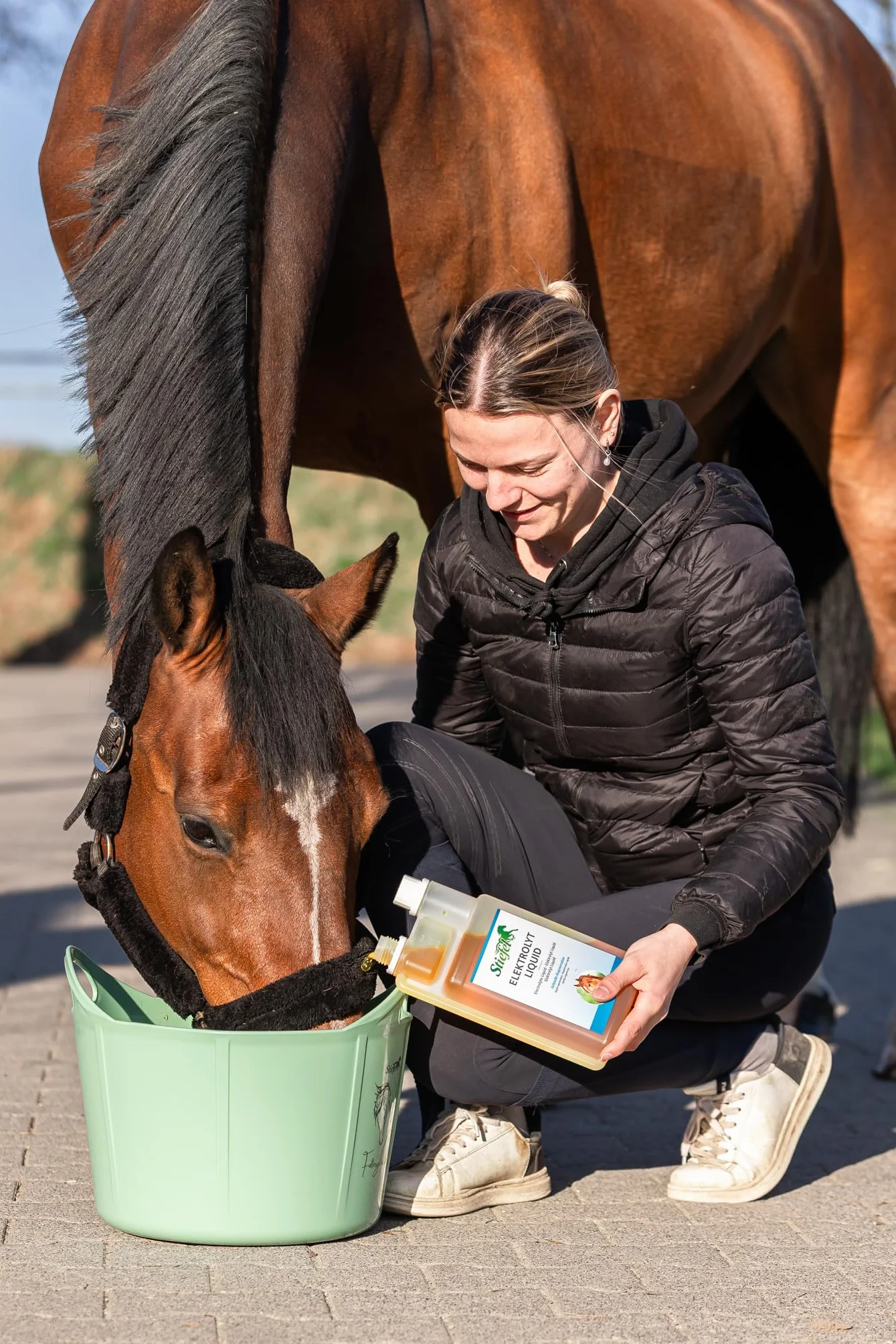 Stiefel Electrolyte Liquide pour Chevaux - Électrolytes pour compenser les pertes en cas de chaleur ou d'effort intense - Régénération Rapide