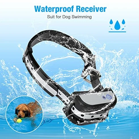 Cutecool Clôture électrique sans Fil pour Chien, Système de Confinement Rechargeable étanche IP65