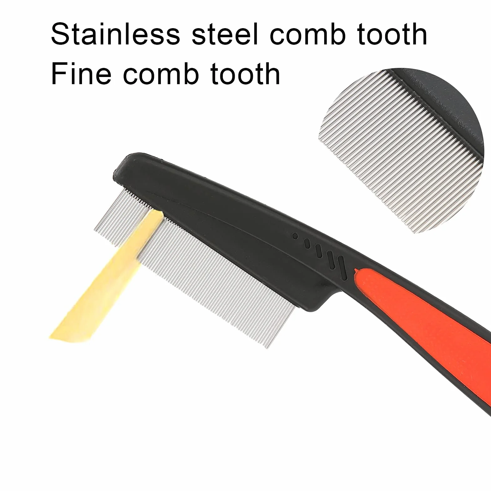 Peigne à Poux Professionnel en Acier Inoxydable pour Cheveux Longs et Courts