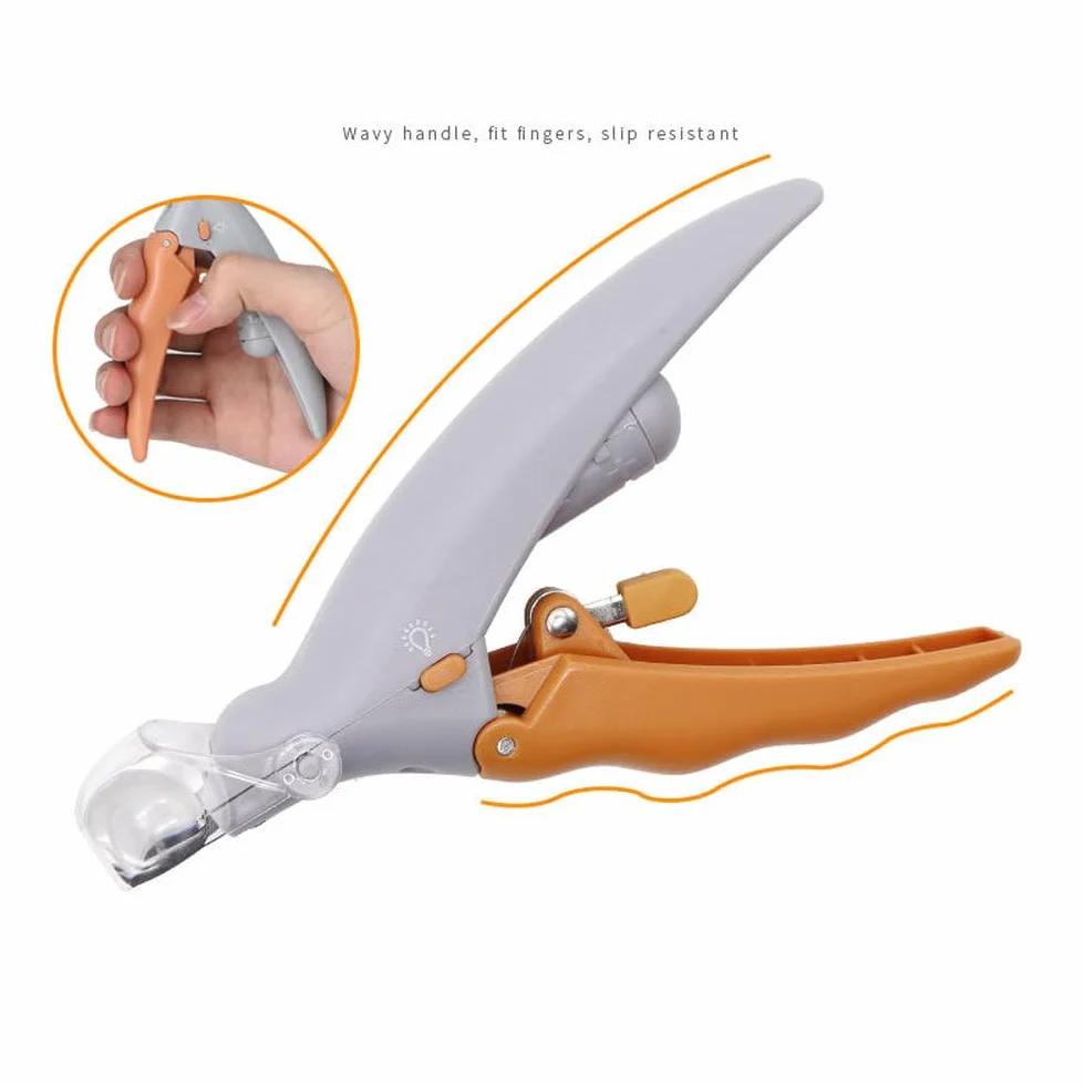 Coupe-ongles LED pour chats et chiens - Ciseaux à ongles lumineux - Kit de toilettage