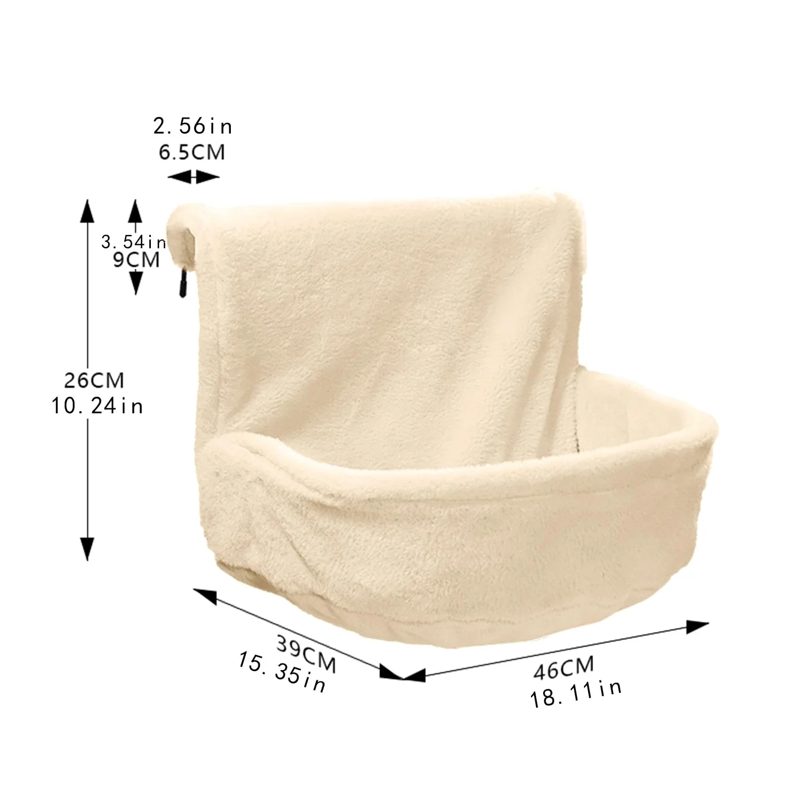 F Fityle Support de lit pour Chat sur radiateur, Beige