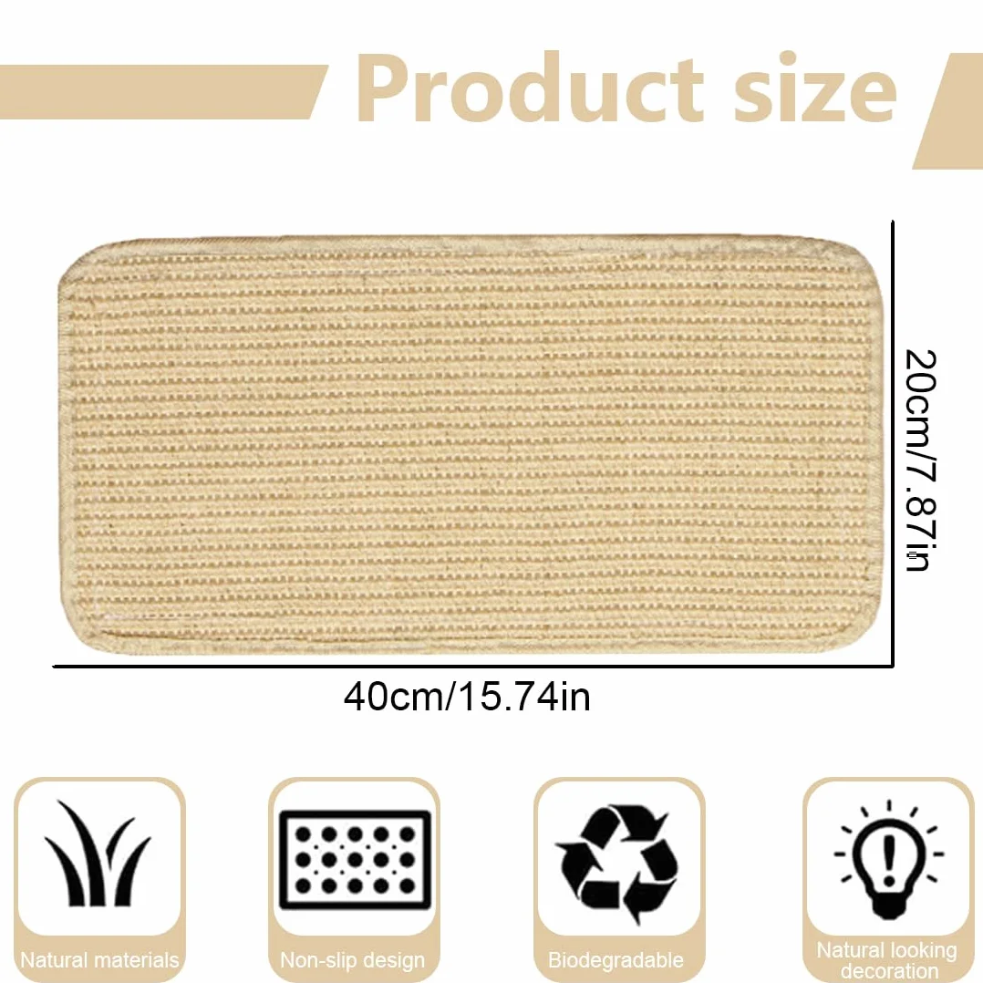 Tapis à Griffer pour Lapins - Entretien Naturel Griffes et Dents, Jouet à Mâcher, Litière Cage à Mordre Dormir Nicher