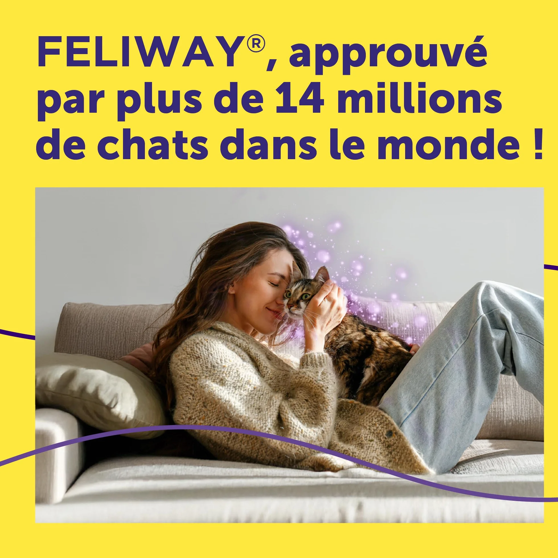FELIWAY Help! Diffuseur Recharge phéromones apaisantes Chats 7 Jours Calmer Stress ponctuel Recommandé vétérinaires
