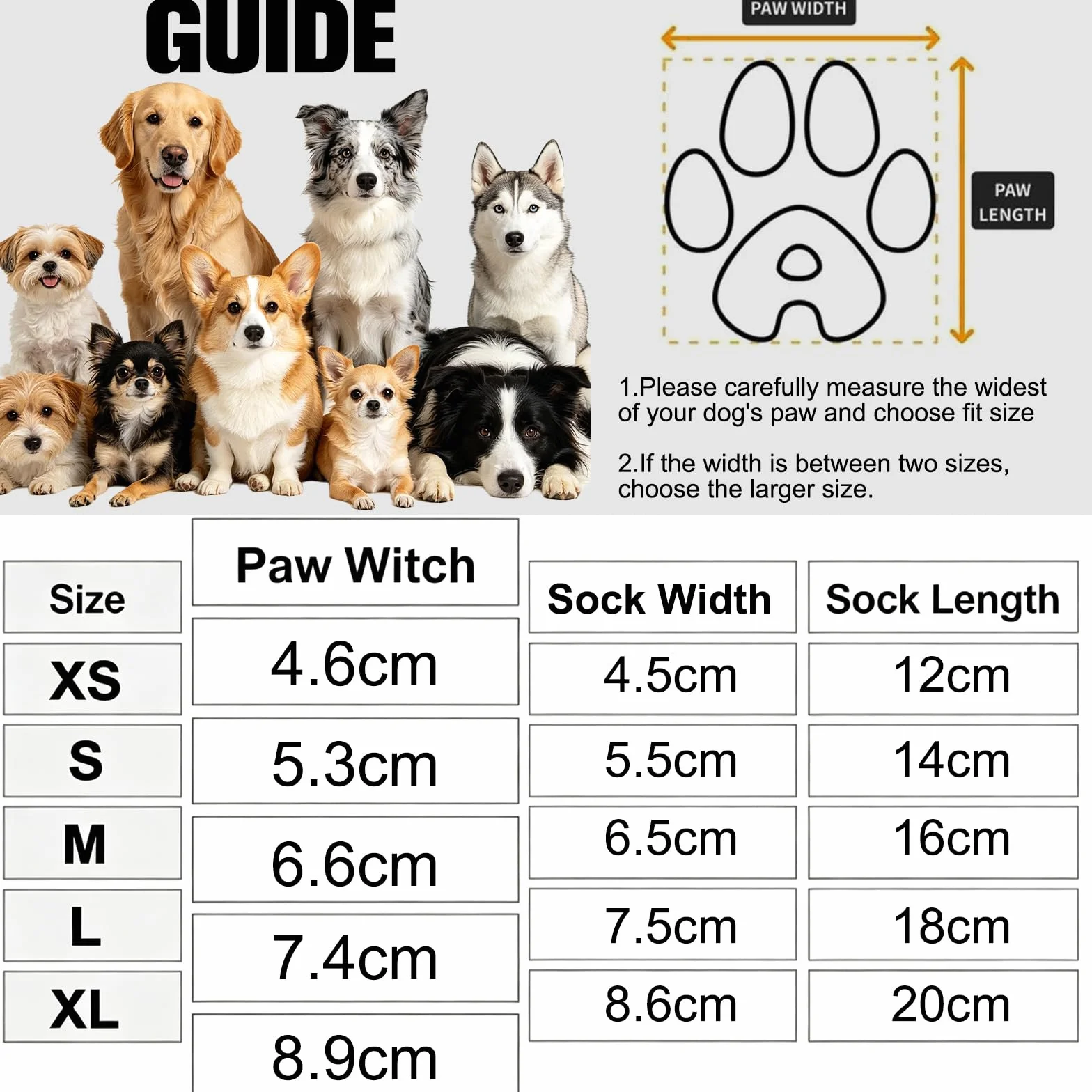 Chaussettes Antidérapantes pour Chien avec Double Adhérence - Lot de 4 pour Parquet et Carrelage, Anti-Glisse et Anti-Léchage (M)