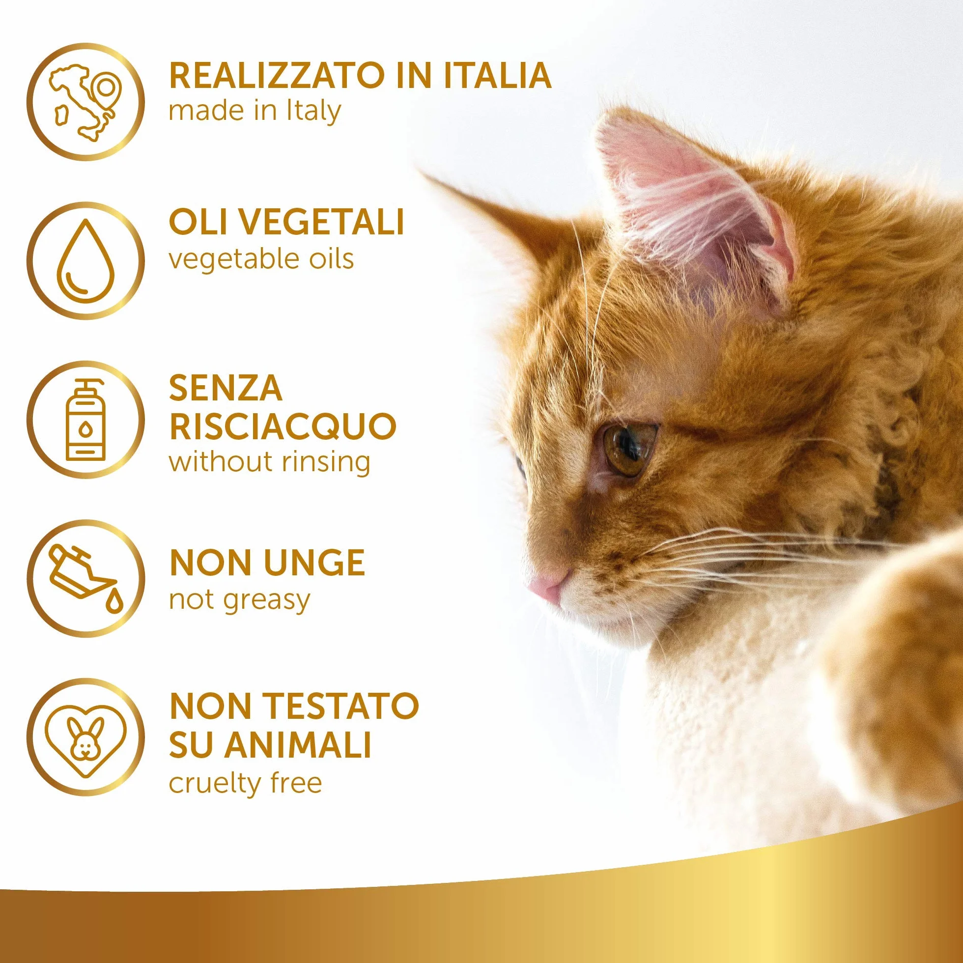 Démêlant Chat Poils Longs Linea 101 Spray 500ml Vegan Soin sans Rinçage Tous Types de Pelage