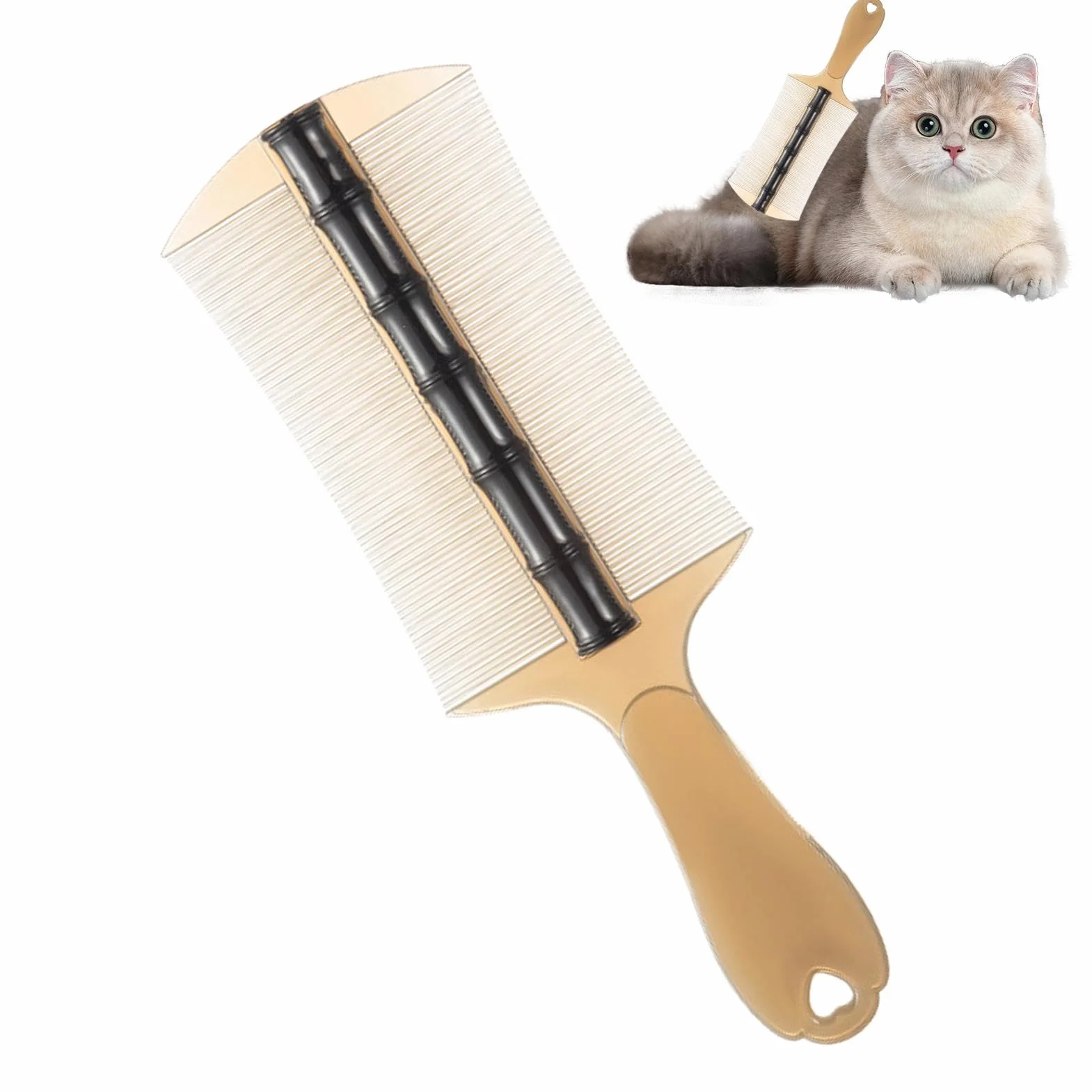 Peigne anti-puces pour chien et chaton polyvalent de toilettage