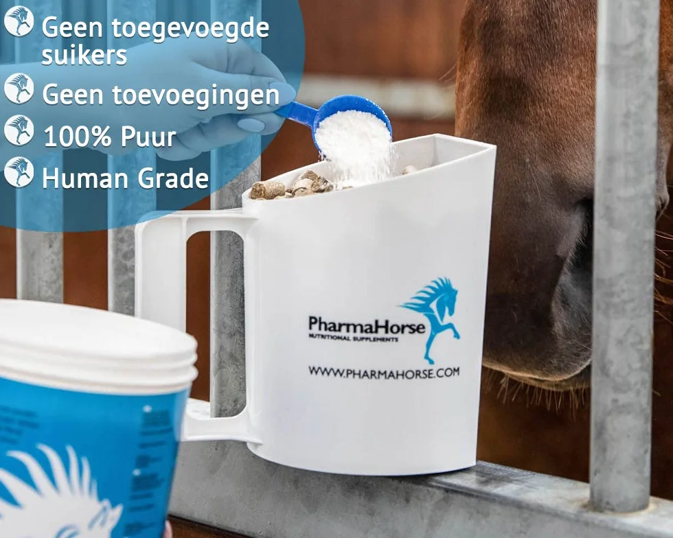 PharmaHorse Glucopro Supplément Cheval MSM Vitamine C Glucosamine Collagène 500g