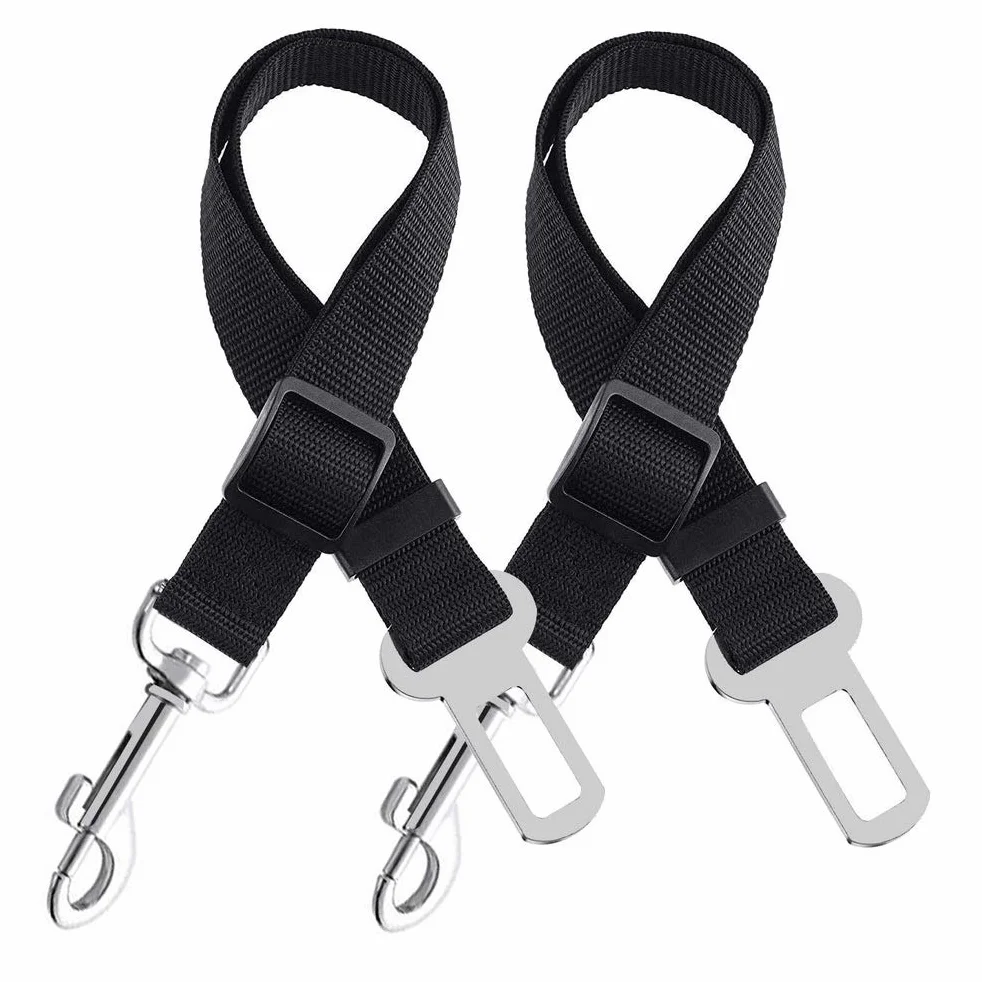 Voiture Ceinture de Securite pour Chien Indéchirable Réglable, 2 Pcs Harnais Voiture Chien Voiture Universel