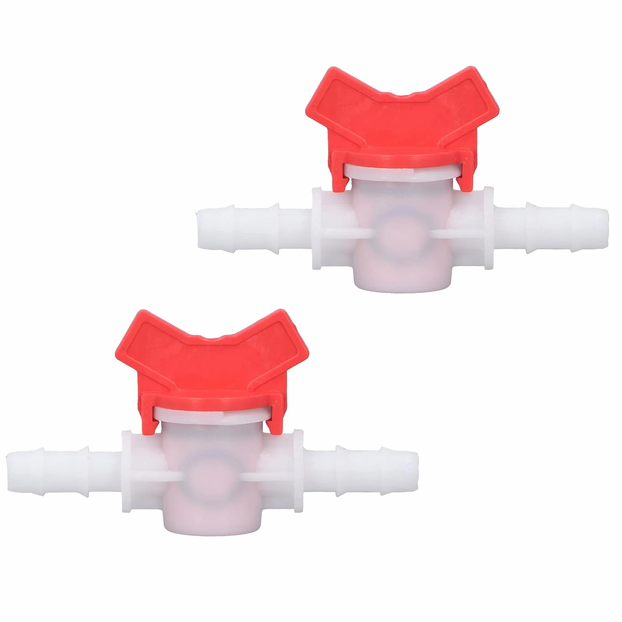2 Pièces Régulateur Pompe à Eau, 10 mm Connecteur Rapide Régulateur de Débits Pompe à Eau Vannes d'Arrêt Droites Valve Interrupteur Débit D'eau pour Tuyau