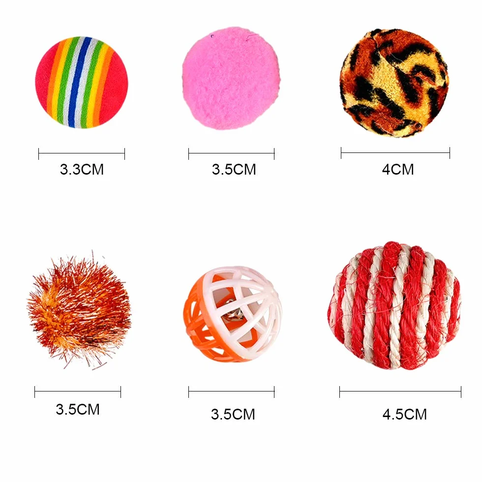 Jouets Chat Interactif 16 pièces Souris Balles Baguettes de Plumes pour Kitty