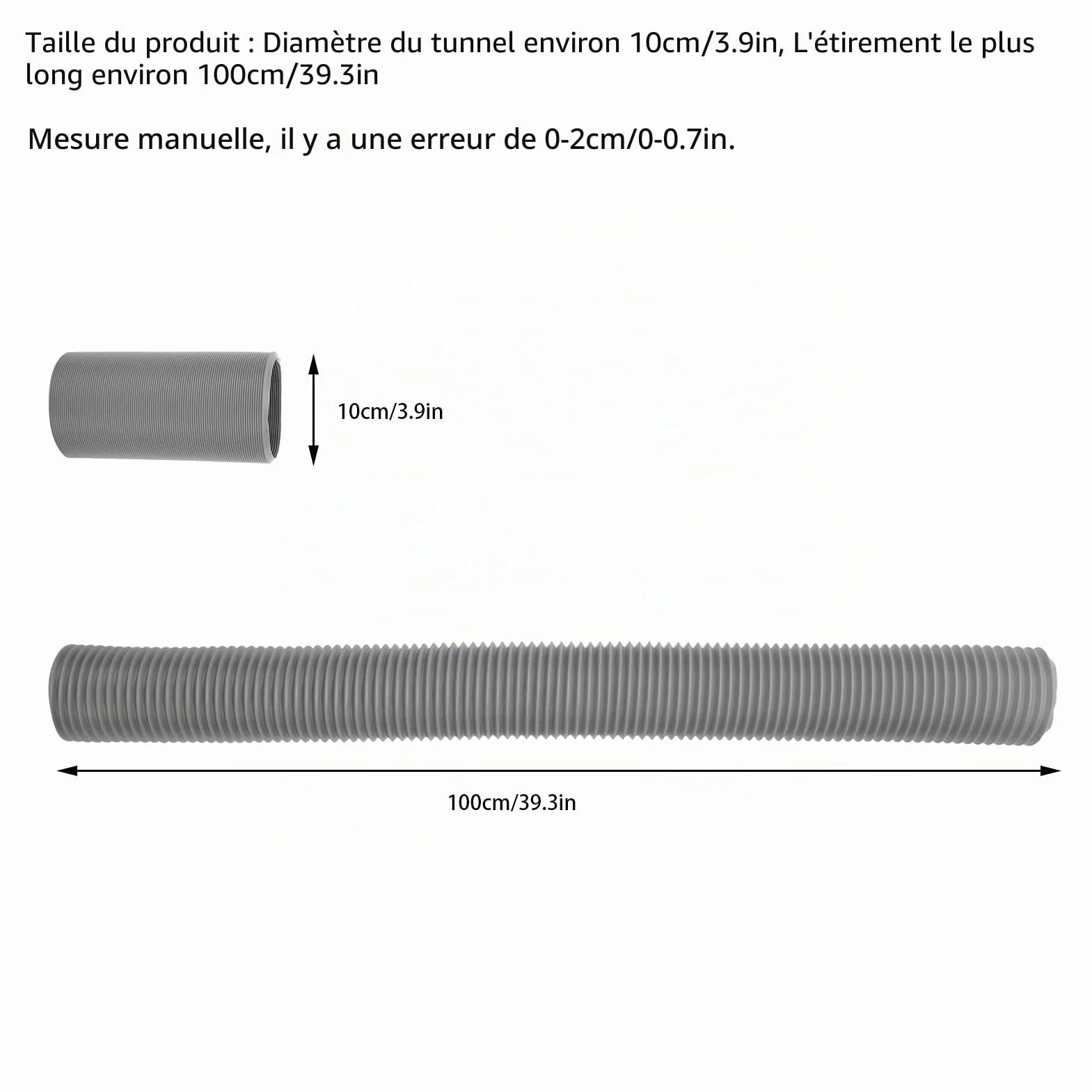 Tunnel rétractable pour Animaux de Compagnie, Tunnel de Jeu pour Petits Animaux Jouet de Tunnel rétractable pour Vison Cochon d'Inde marmotte hérisson Chinchilla(Gris)