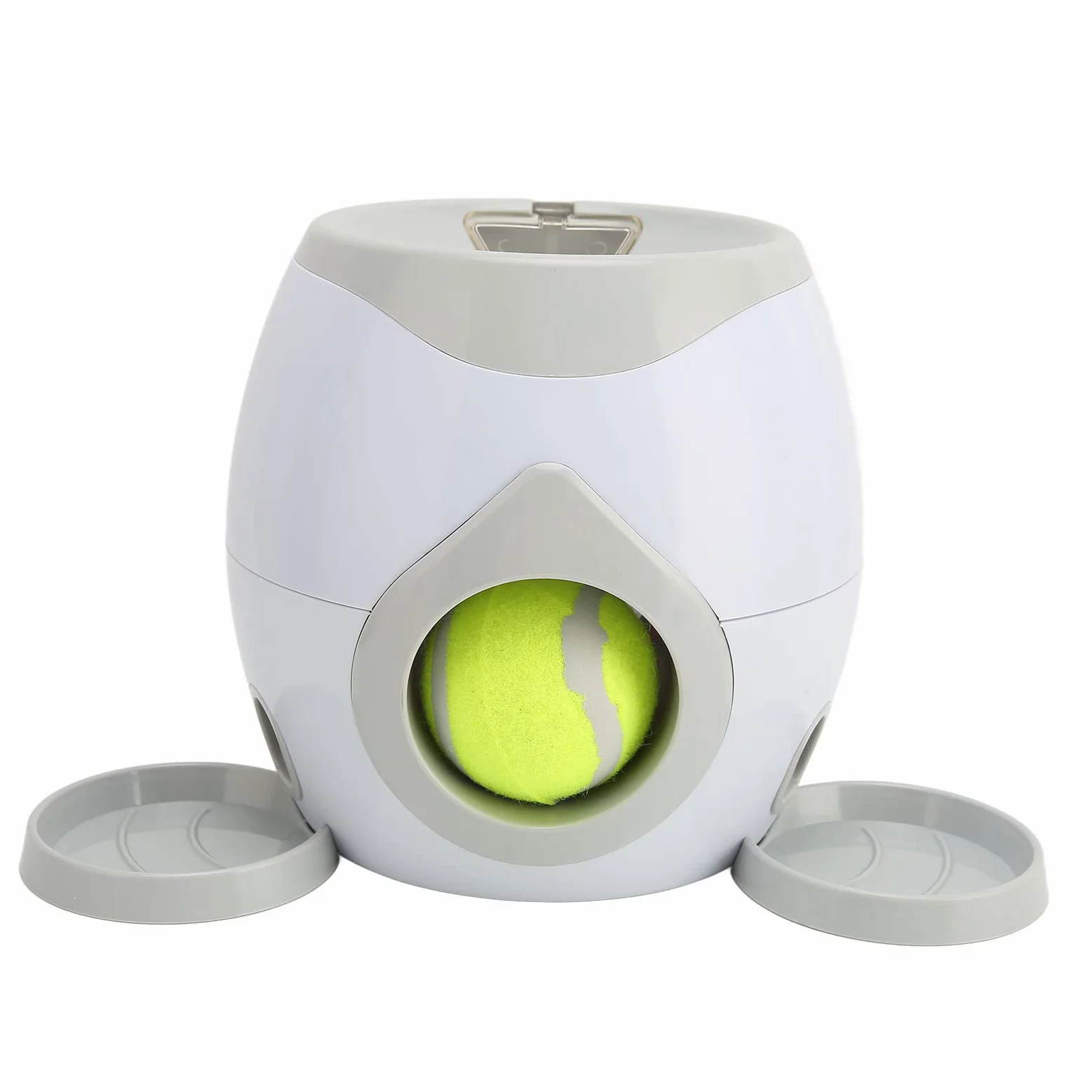 Focket Lanceur de balles automatique pour chien, 2 balles de tennis, jouet interactif pour chien, extérieur
