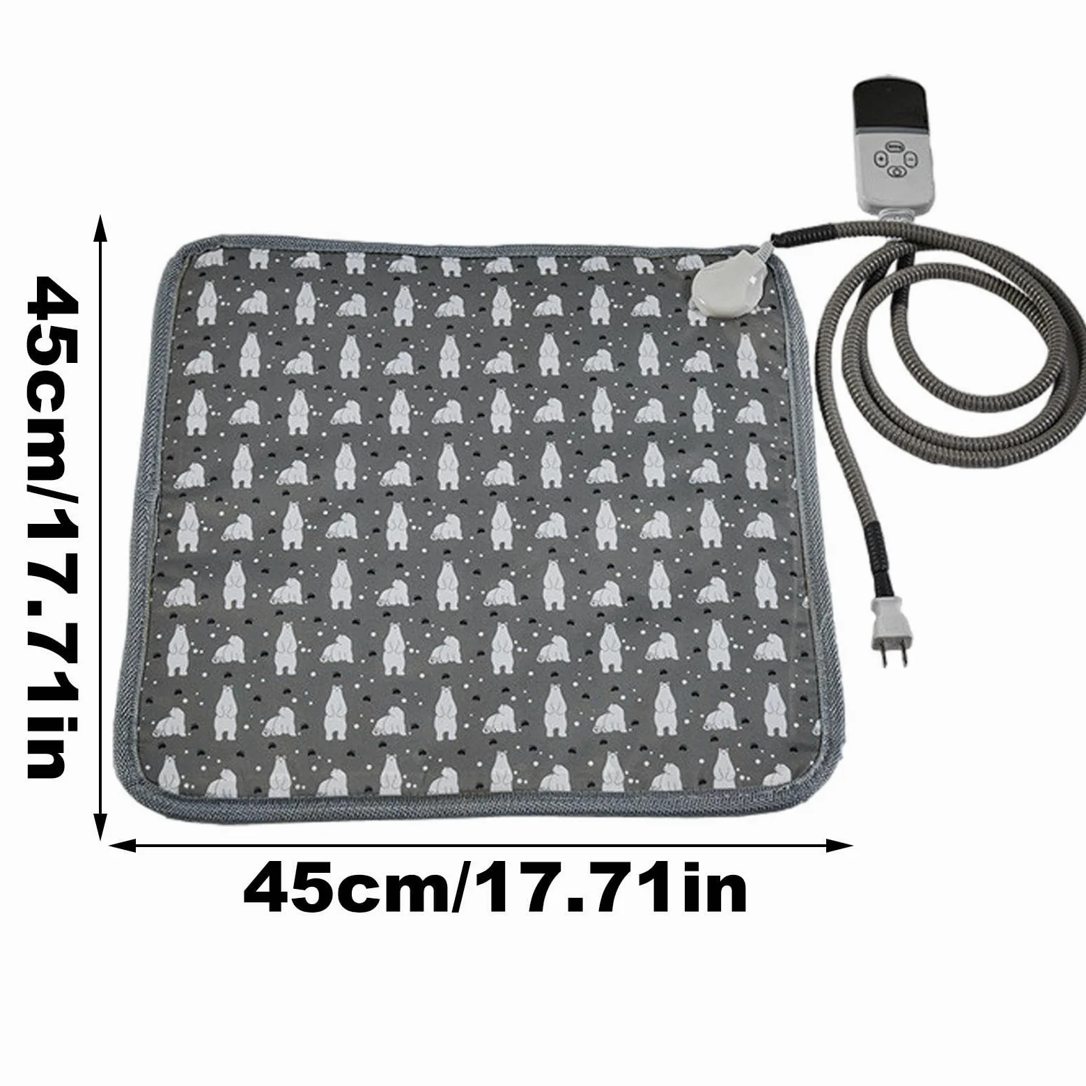 Tapis Chauffant Pour Chat Électrique Imperméable 9 Réglages de Température | Tapis et Couverture Chauffants pour Petits Chiens pour Petits et Grands Chiots Chatons Intérieur et Extérieur