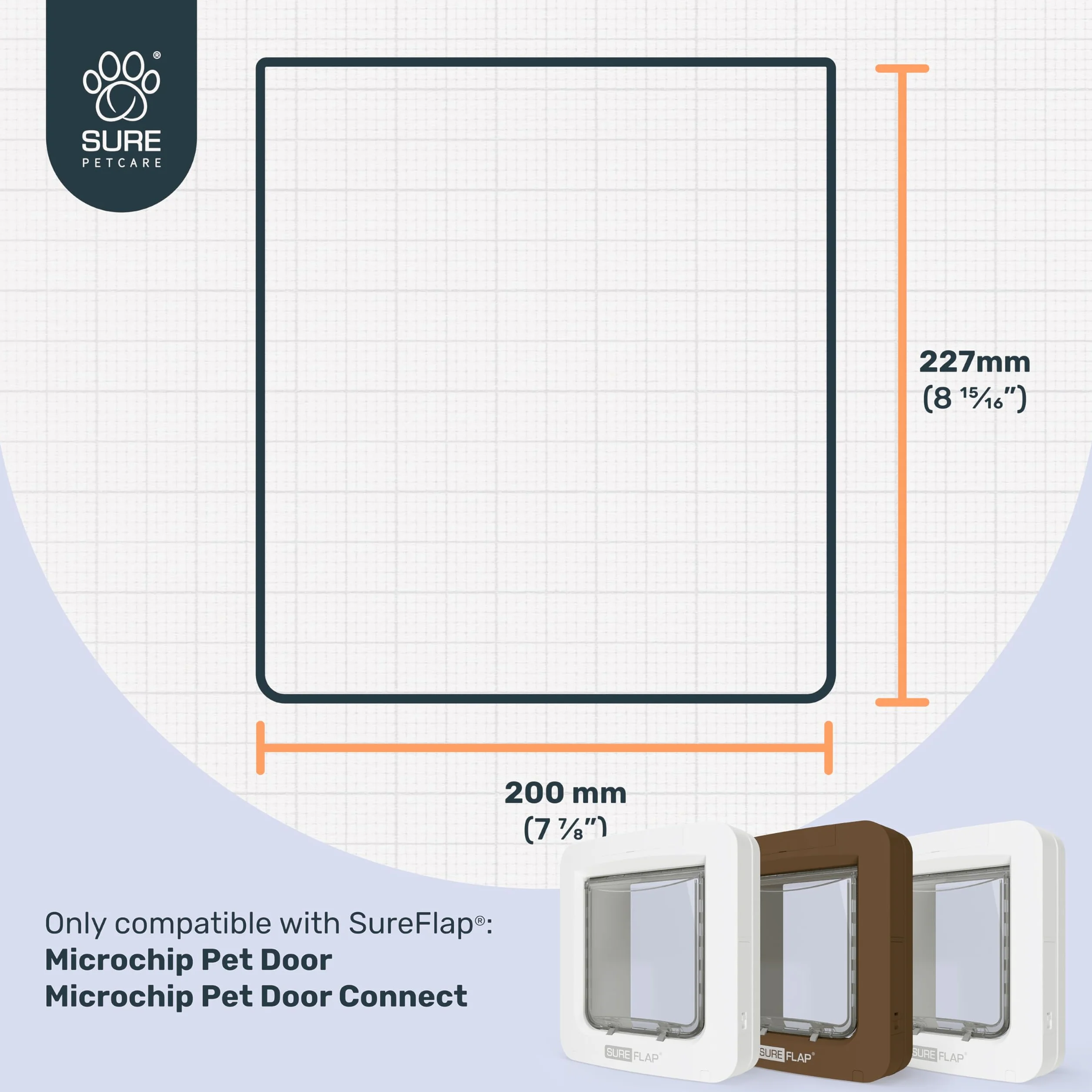 Sure PetCare | Extension de Tunnel pour Grande chatière à Puce électronique SureFlap, Compatible avec la chatière à Puce électronique SureFlap et la chatière Connect à Puce électronique, Blanc