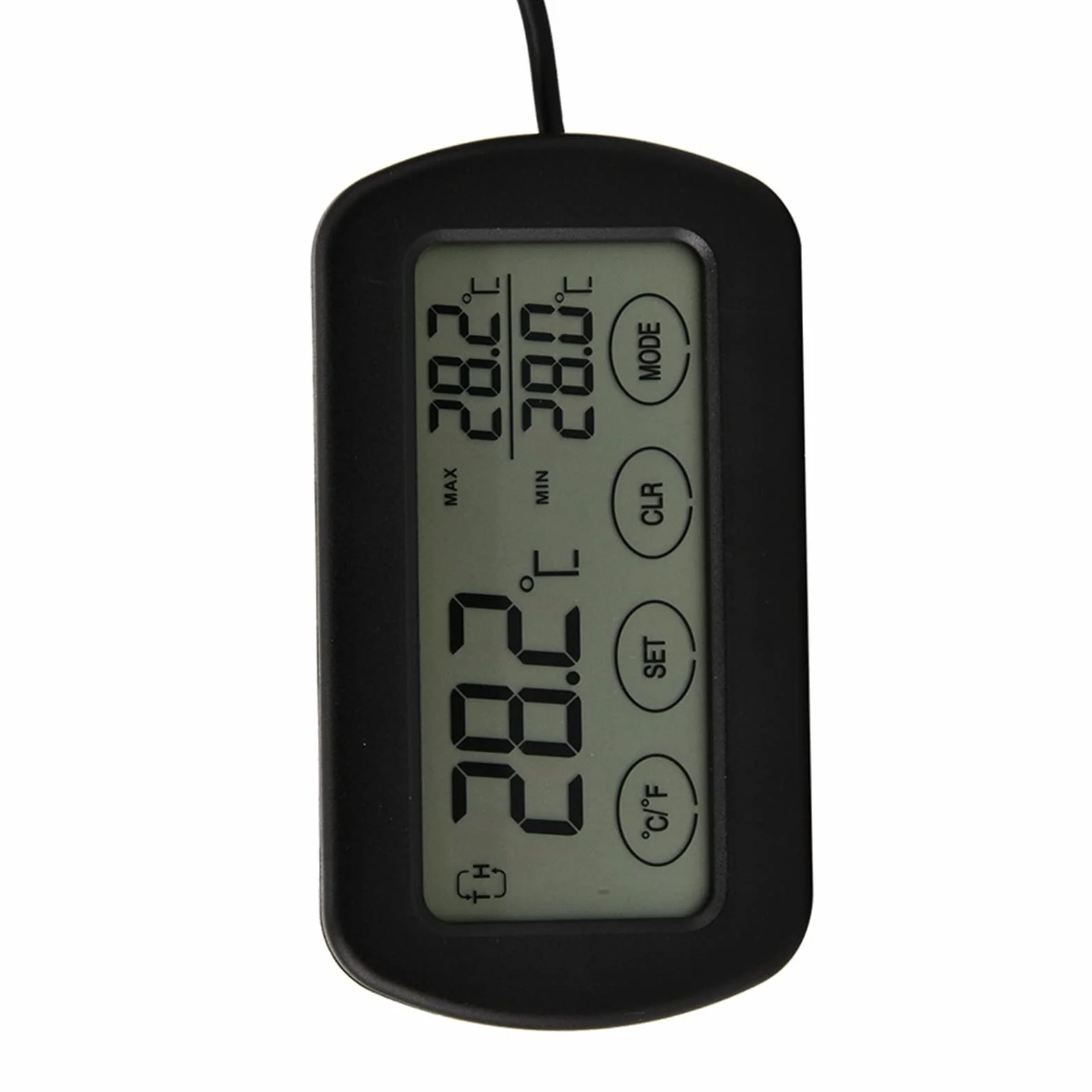 Thermomètre et hygromètre LCD pour couveuse d’œufs, moniteur numérique température humidité avec ventouse