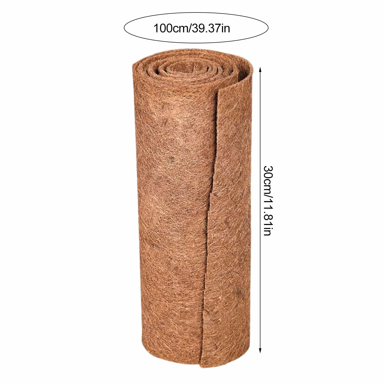 Tapisserie Coco 30x100cm Naturelle Reptile Terrarium Litière Tapis Fibre Noix Coco