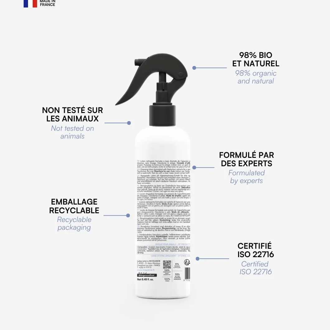 BIOGANCE - Lotion sans rinçage Chien (No Rinse)