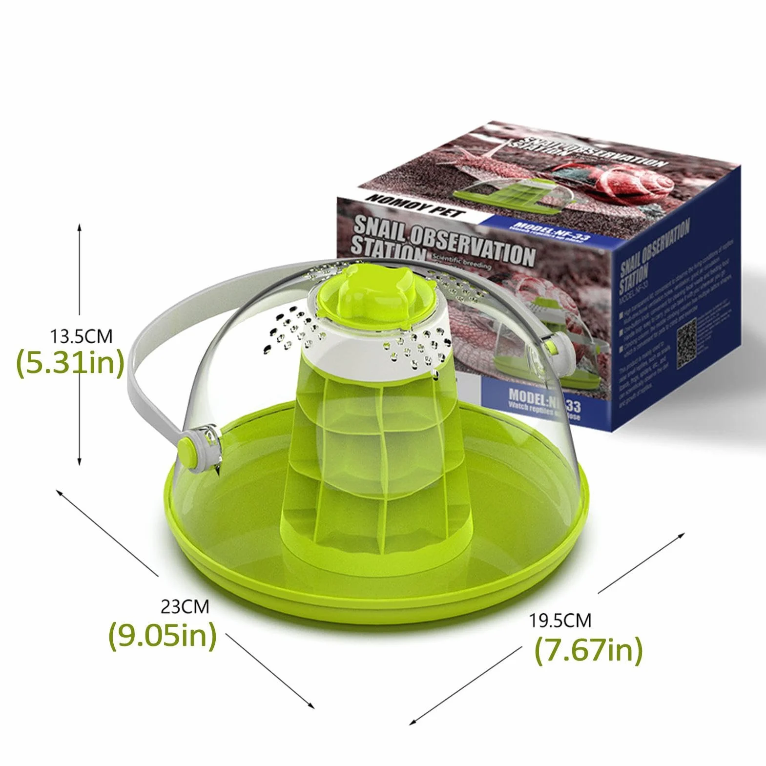 Terrarium en Verre pour Reptiles, Boîte d'Élevage Légère et Respirante pour Escargots, Tortues