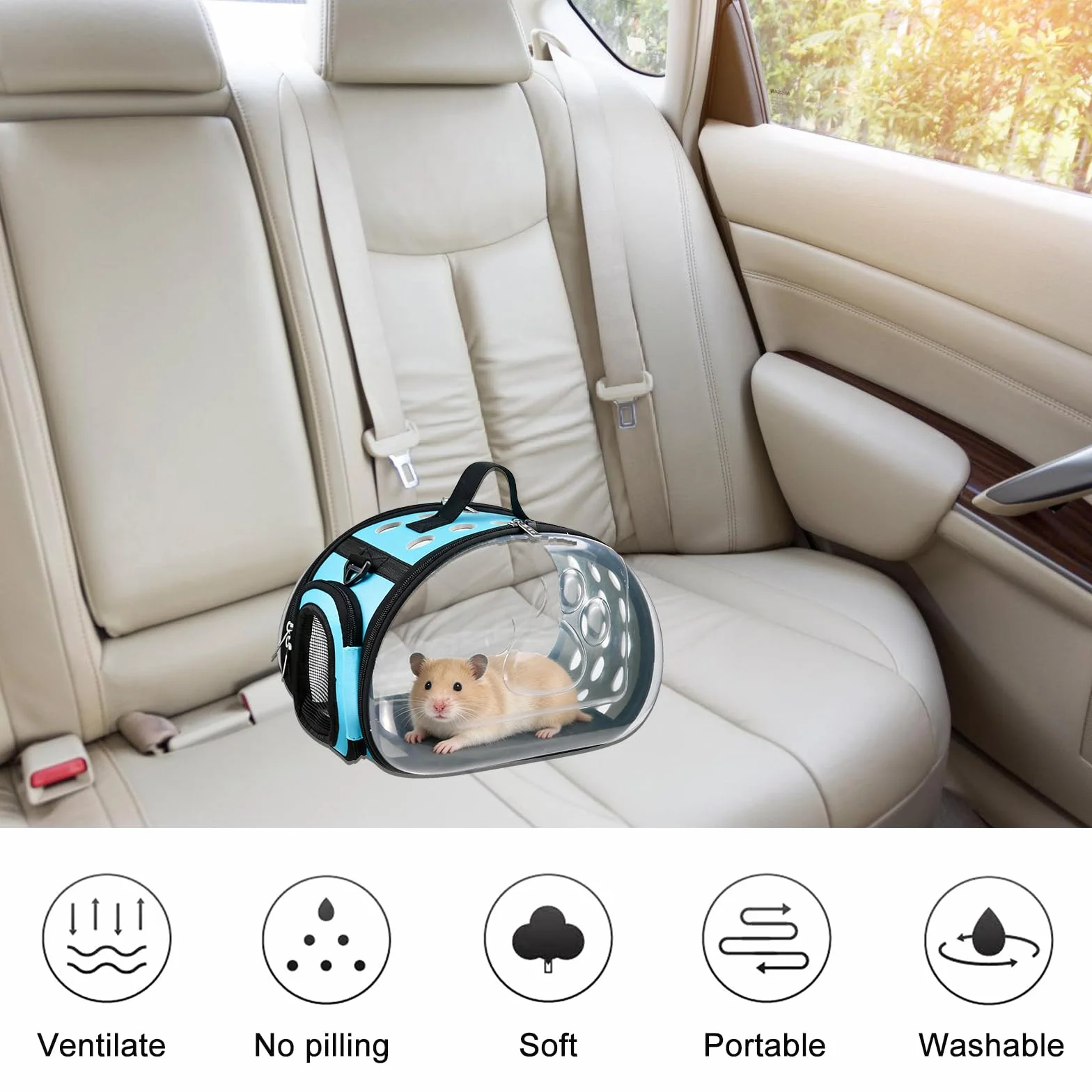 Sac de Transport Lapin Pliable Cage Caisse pour Chat Meerschweinchen Petit Oiseau Animaux
