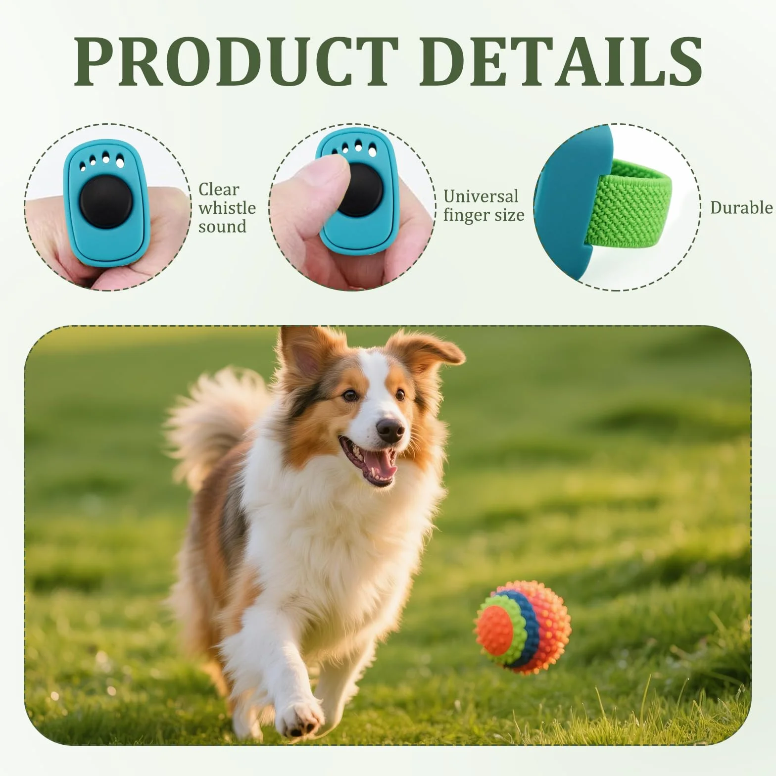 6 Pcs Clicker Chien Dressage,Clicker Chat Chien,Clicke Anneau Pour Doigt Animaux Compagnie Avec Dragonn,Accessoire Pratique Pour Entraînement Canin,Adapté Entraînement Chiens,Chats Chevaux(6 Couleurs)