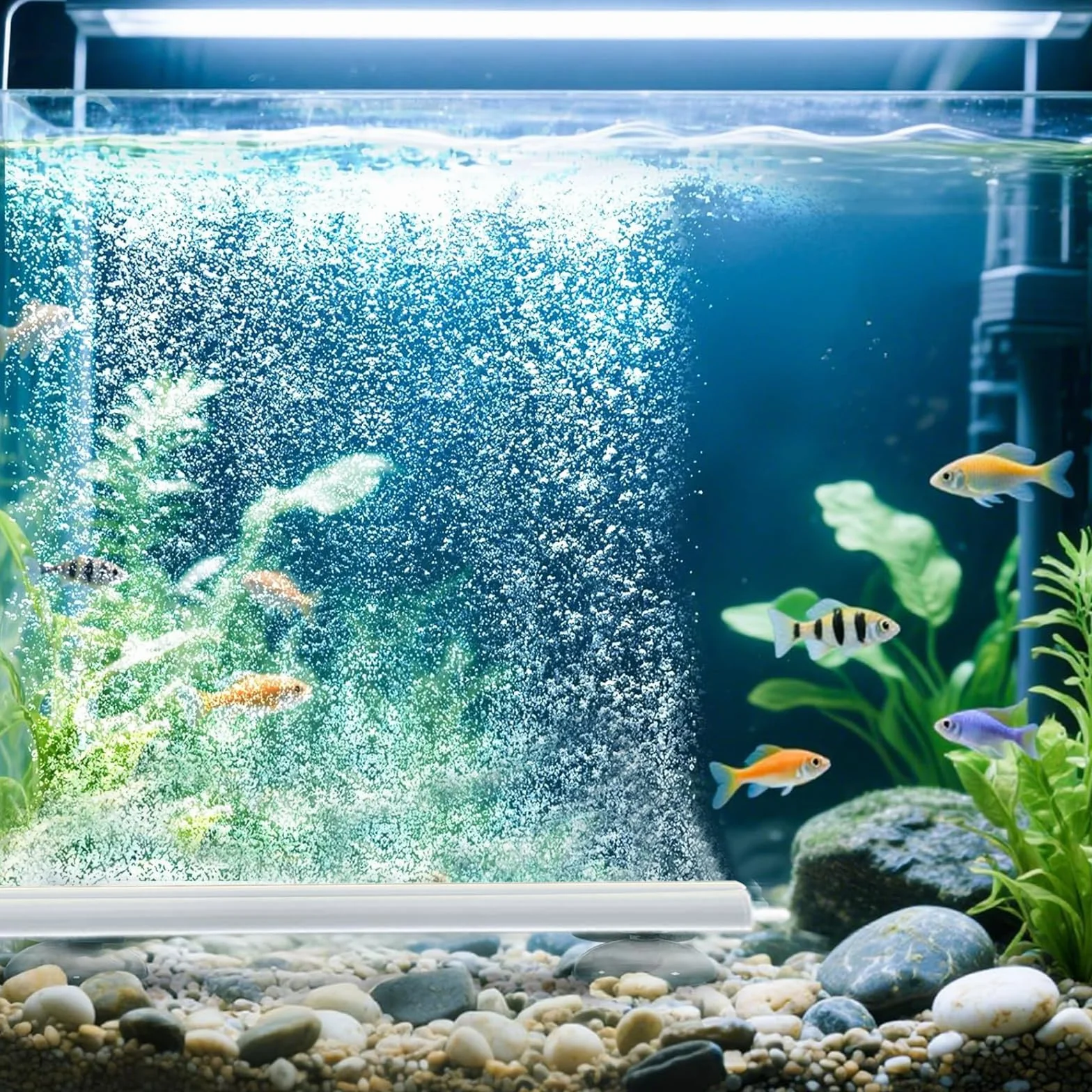 Bulleur Aquarium Cylindre Diffuseur Silencieux Nano 20cm