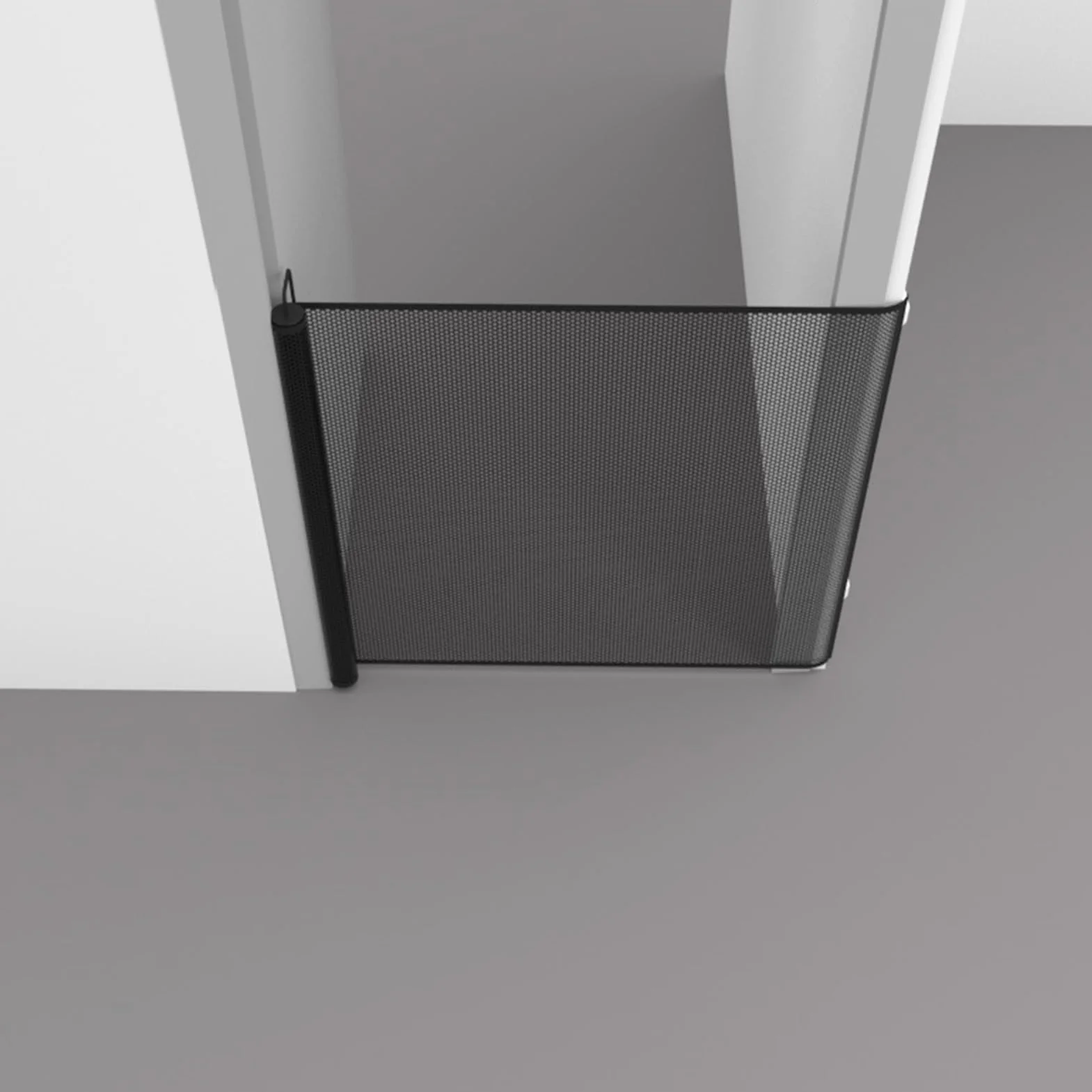 Barrière automatique pour animaux de compagnie - Porte rétractable avec filet de sécurité, installation rapide, design compact