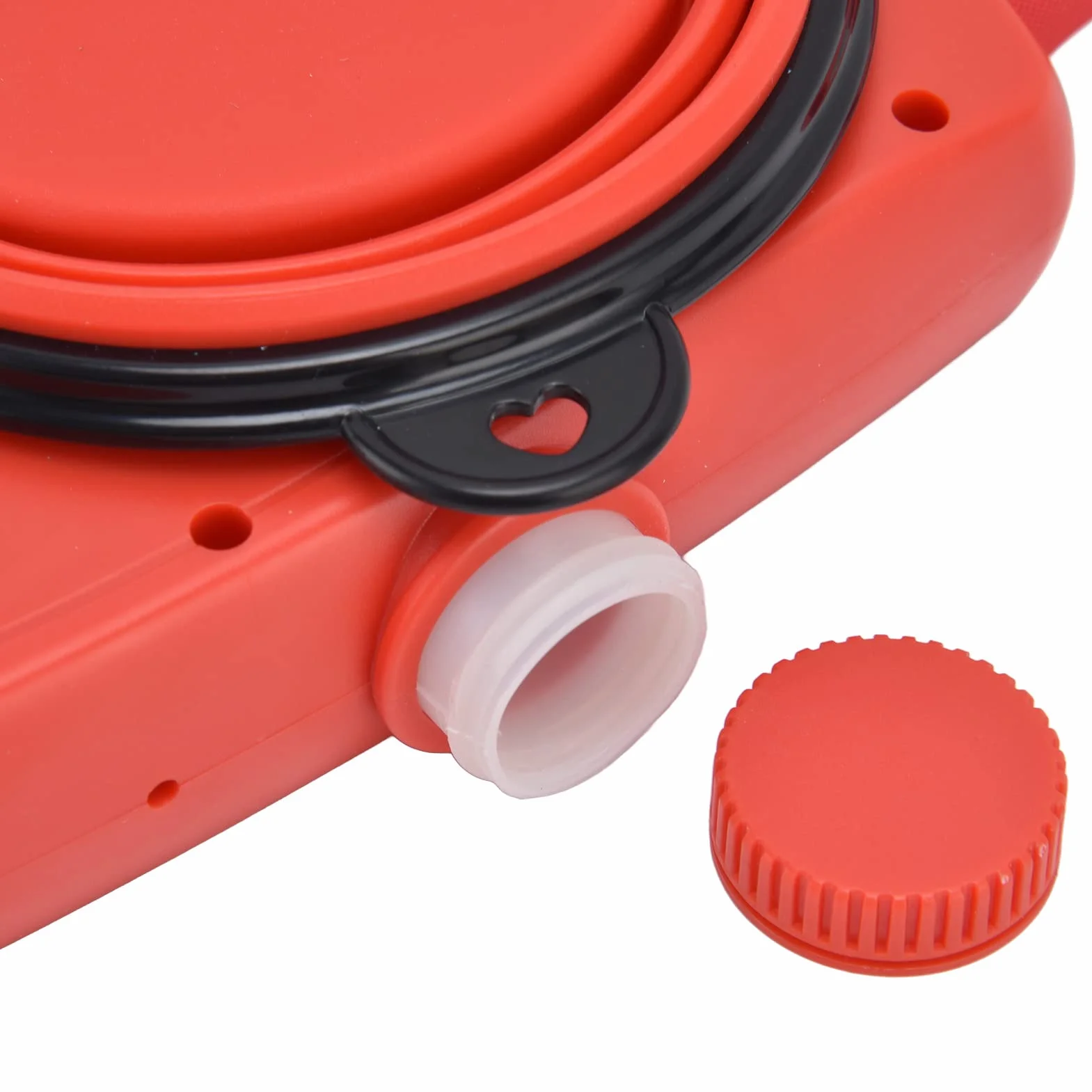 Laisse pour Petit Chien avec Bol d'eau Pliable, Multifonction Portable Rouge 9,1 x 6,7 x 2,0 Pouces