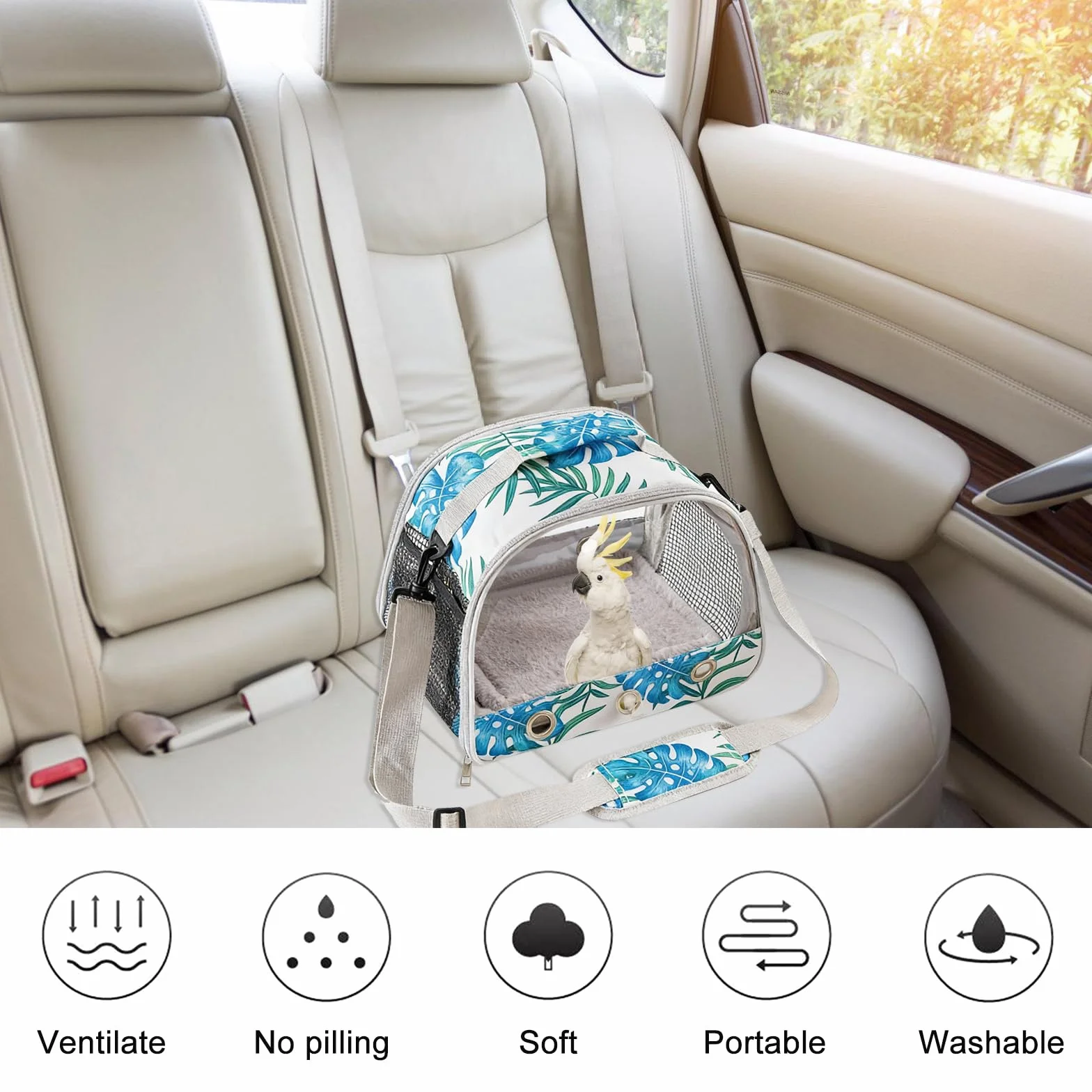 Sac de transport pour animal de compagnie avec coussin, ouverture latérale, pour chat et cochon d'Inde