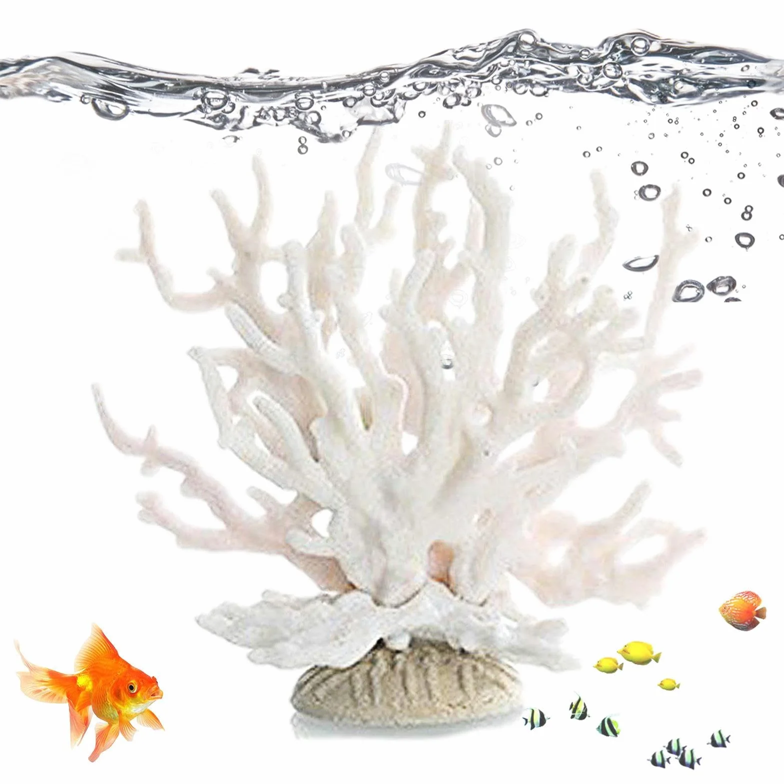 Corail d'aquarium Décor simulation accessoires réservoir poissons multicolore eau douce marine