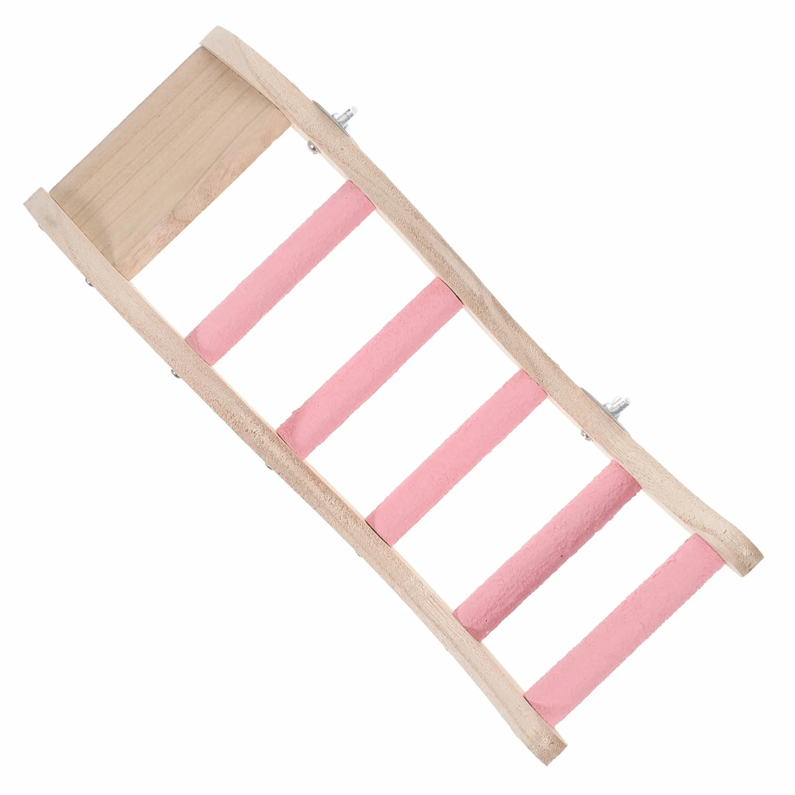 Échelle Cage à Oiseaux Plastique Rose Jouet Escalade Mâcher Perruches