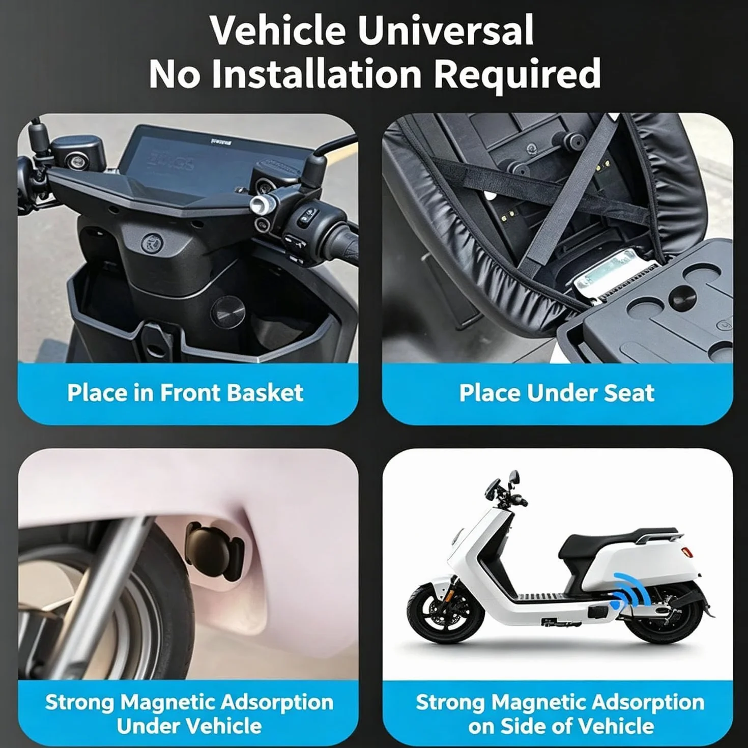 Traceo Traceur GPS Intelligent avec étui de Protection Magnétique, Suivi Portable étanche Léger pour Objets Animaux