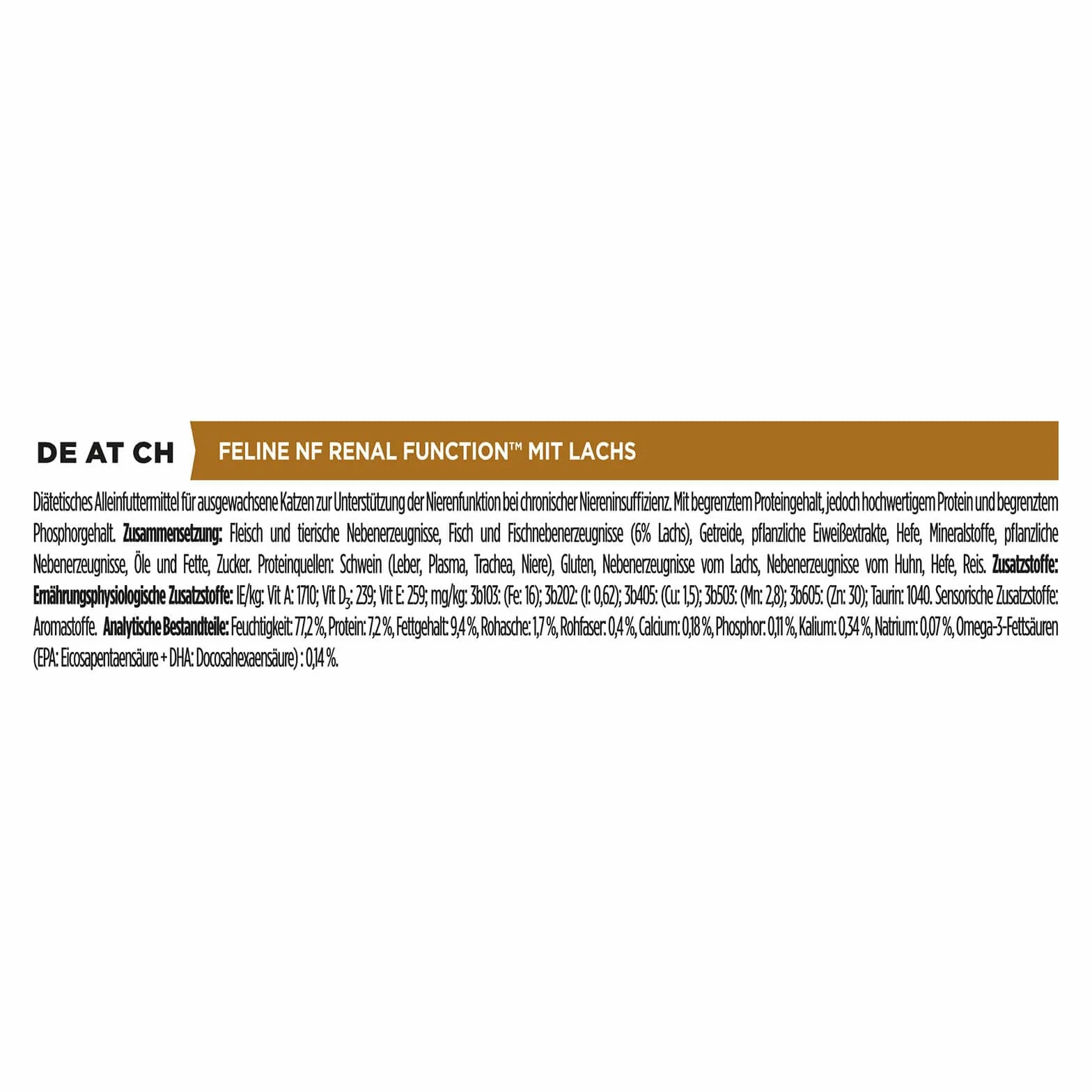 Purina Pro Plan Veterinary Diets NF RENAL Function Advanced Care Saumon 4 x 10 x 85 g Sachets frais
