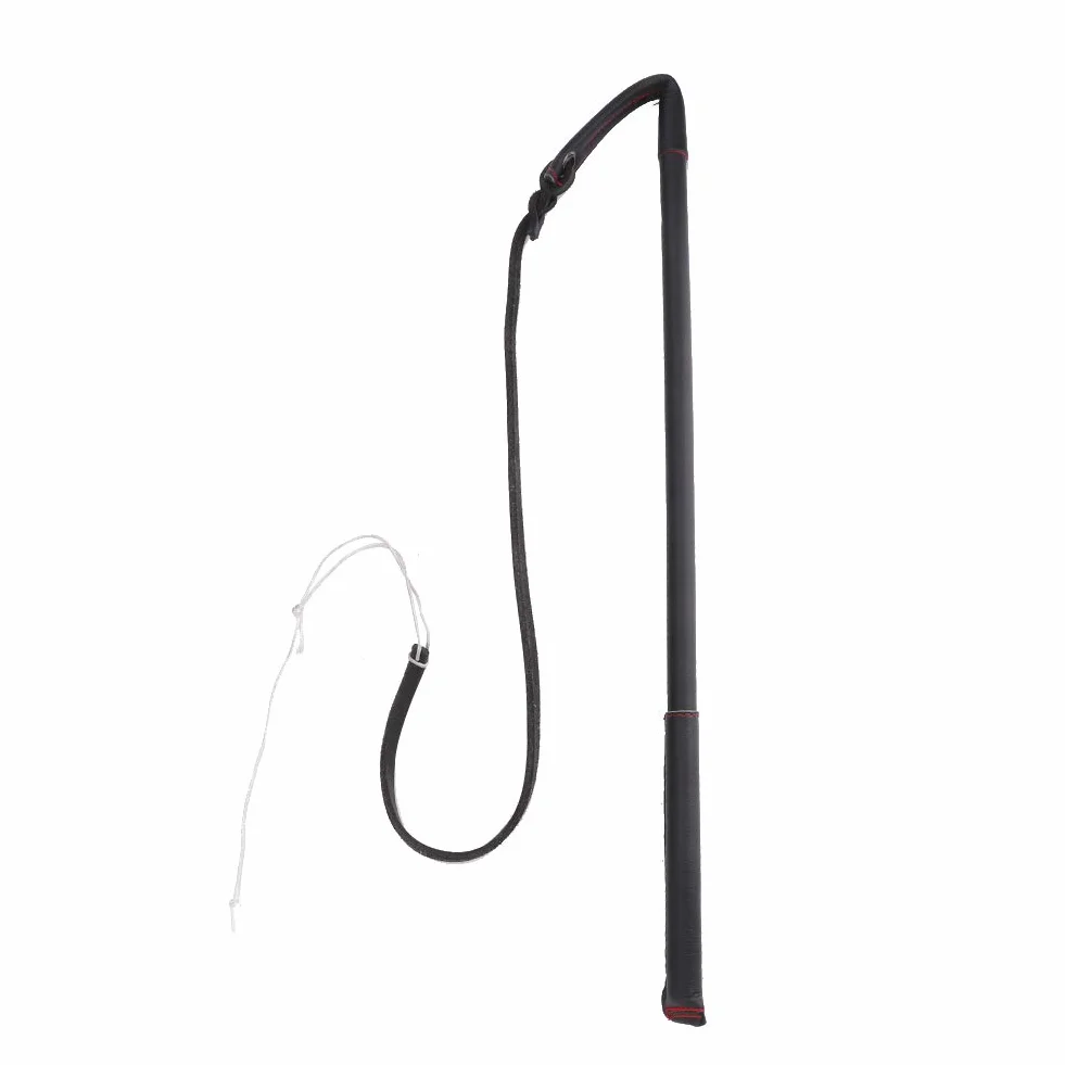Martinet pour Chien Fouet Cuir Dressage Taille Moyenne Peau de Vache