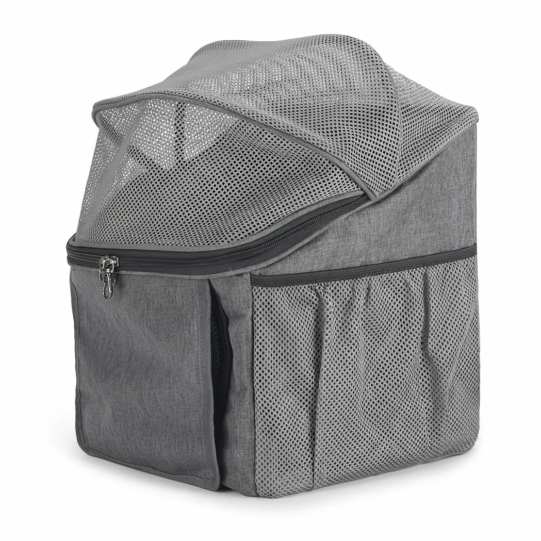 Panier de vélo pour Chien avec Boucle à dégagement Rapide, Gris