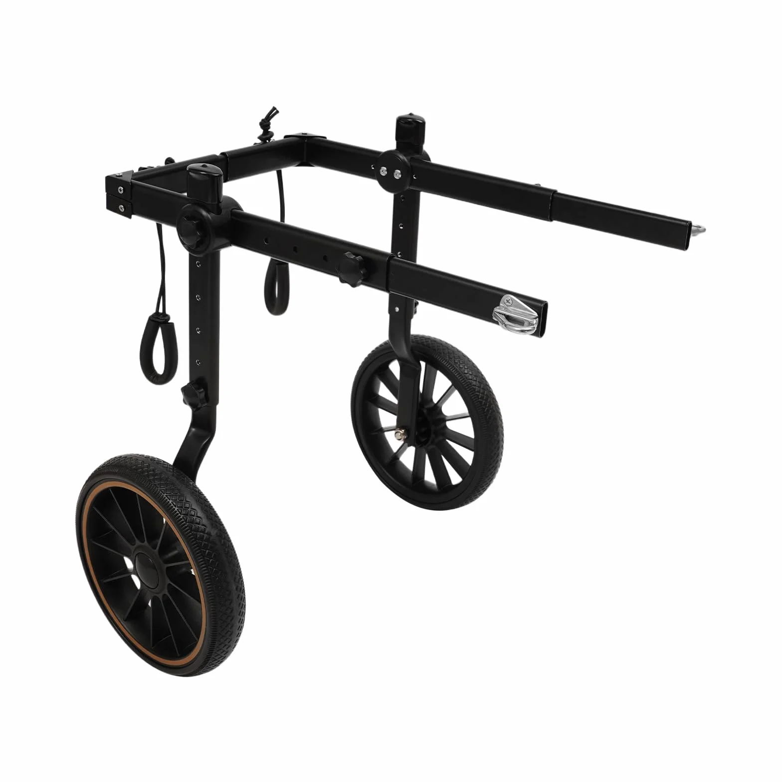 Fauteuil roulant réglable pour chien taille moyenne/grande, cadre aluminium léger, harnais maille, chariot arrière senior handicapé