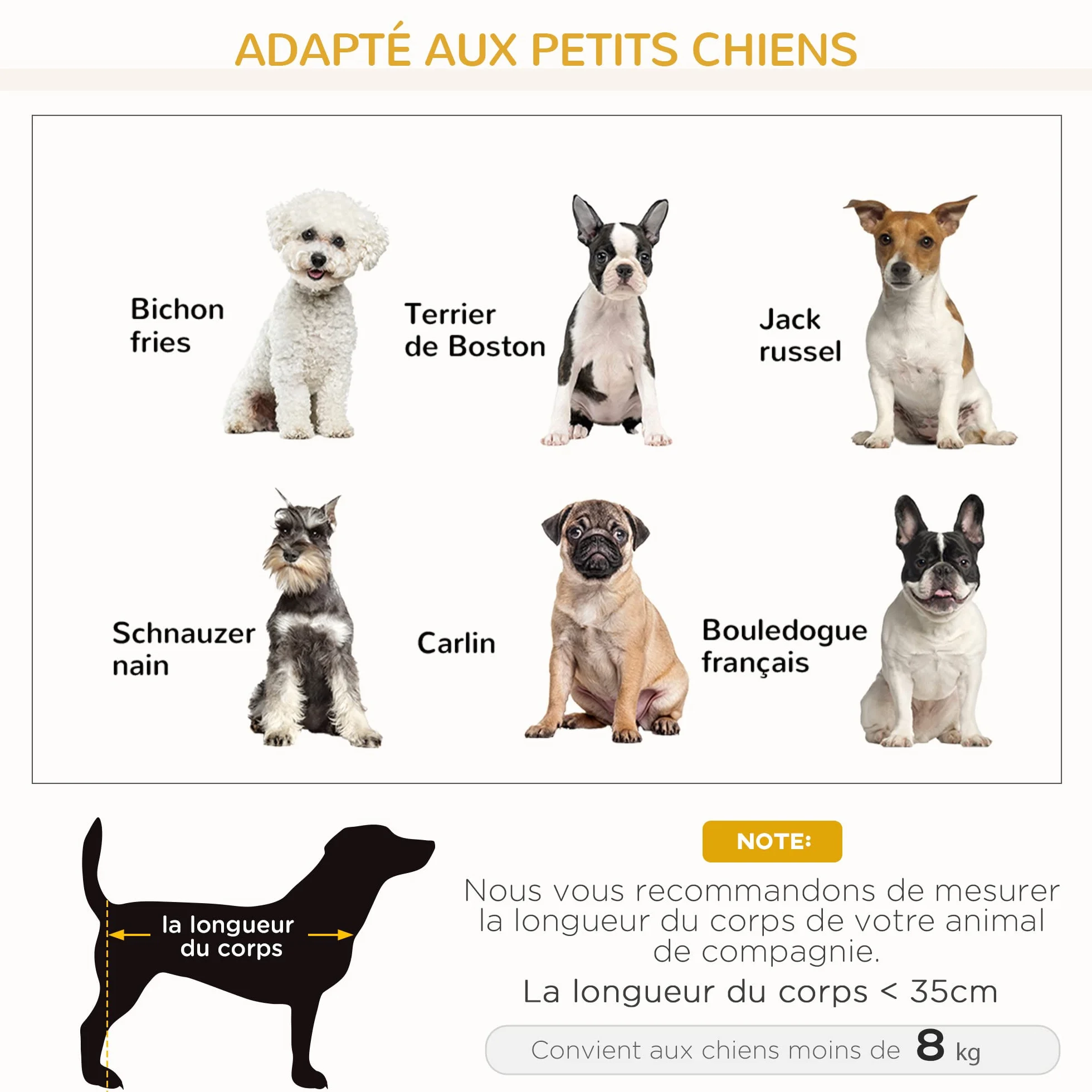 PawHut Canapé pour Chien Style scandinave Pieds en Bois Tissu 72 x 44 x 31 cm Gris
