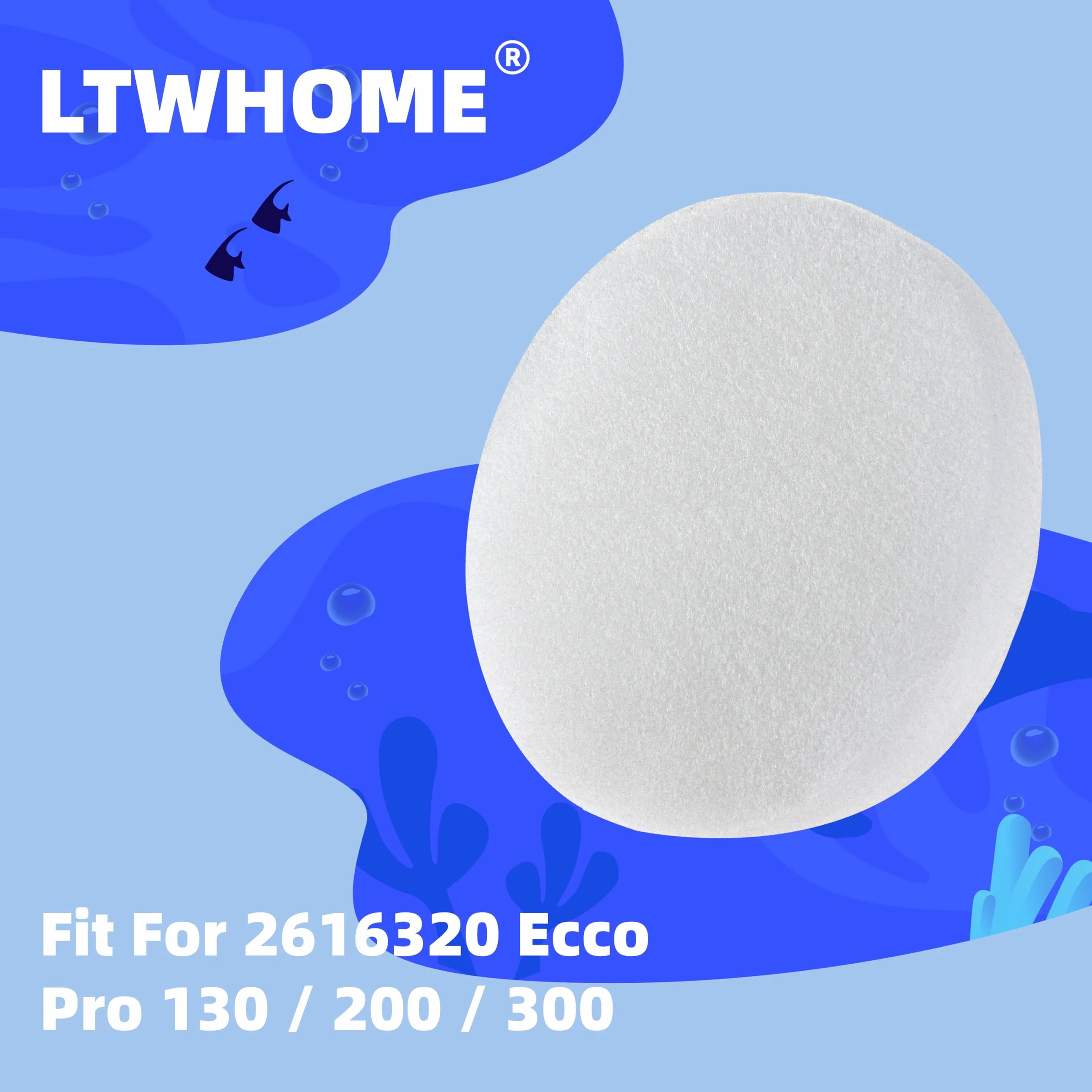 Mousse Filtre Tapis Compatible pour Eheim 2616320 Ecco Pro 130/200/300 (Paquet 3)