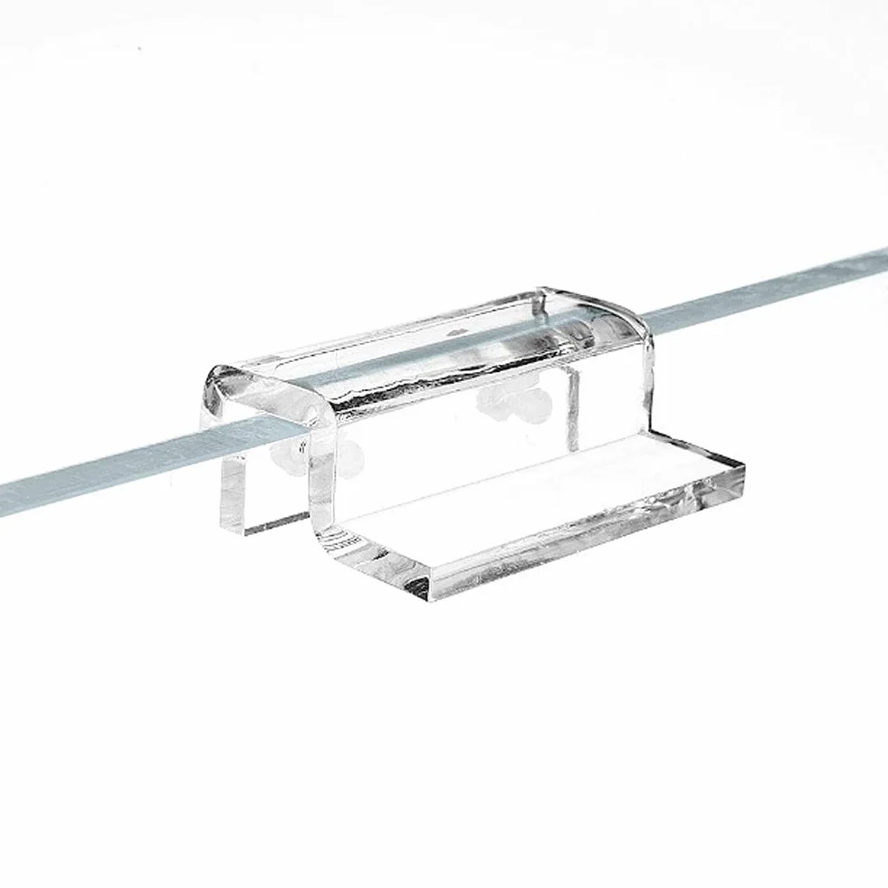Clip de Couvercle en Verre pour Aquarium Support Acrylique Clips avec Vis 4 Pièces