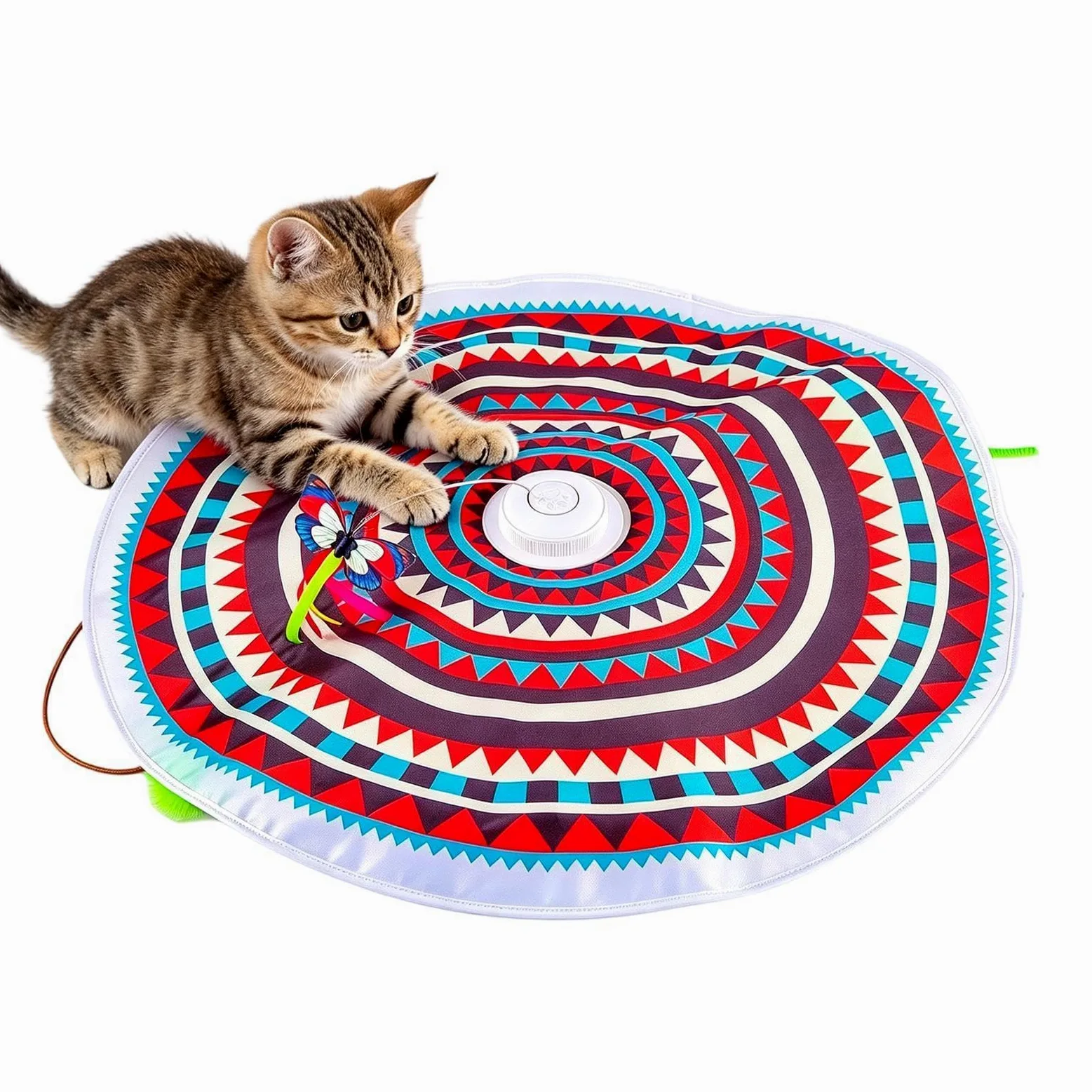 Jouet interactif pour chat rechargeable et intelligent | Jouet de divertissement chaton pour intérieur ou extérieur Balcon Appartement Maison Salon