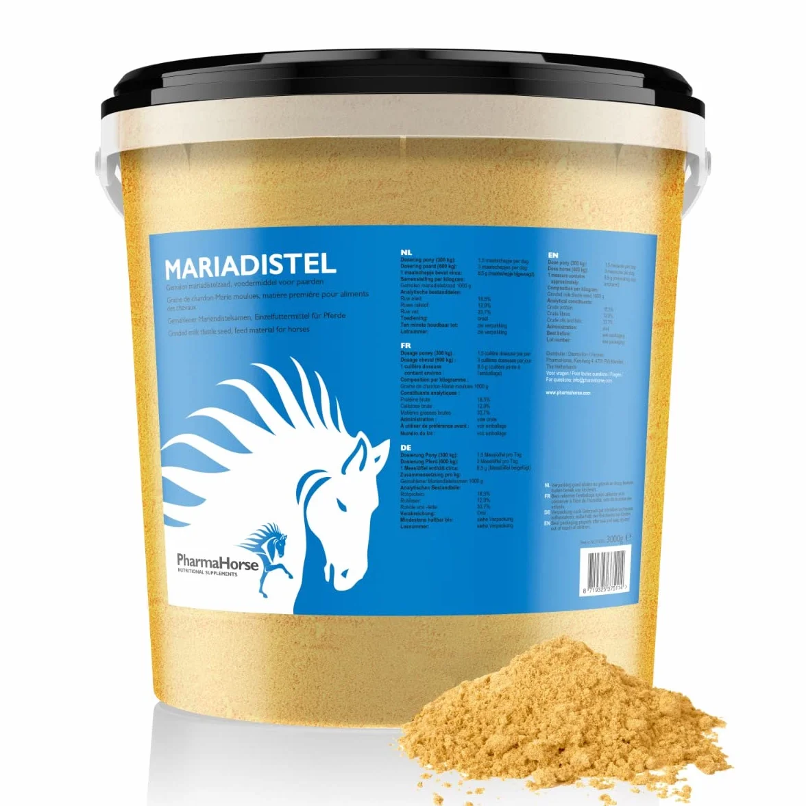 PharmaHorse Chardon-Marie Puissant antioxydant | 100% Naturel | 3000 grammes