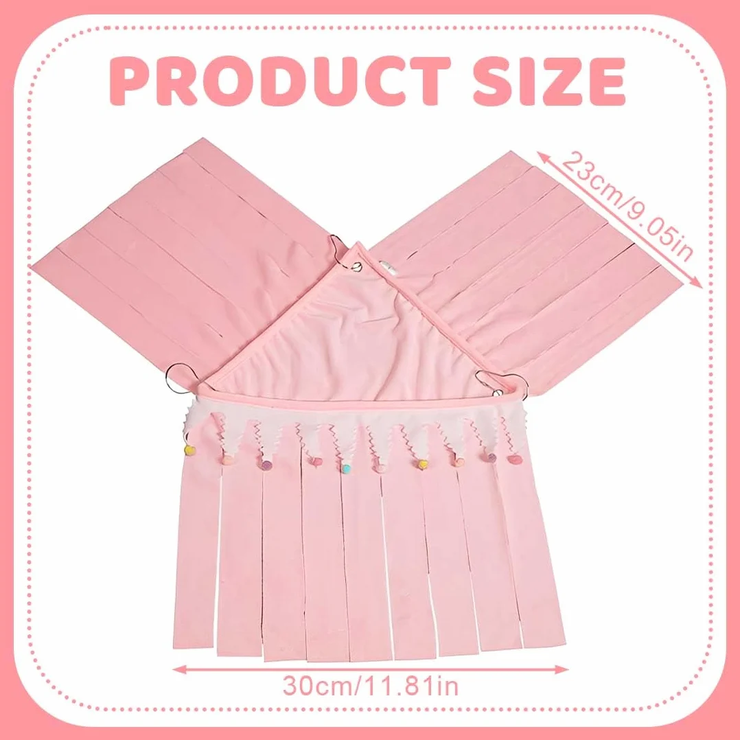 Cabane et Hamac pour Cochon d'Inde,Accessoires pour Petit Animal,Tente de Hamster,Cachette d'angle pour Cage d'animaux Domestiques(Rose)