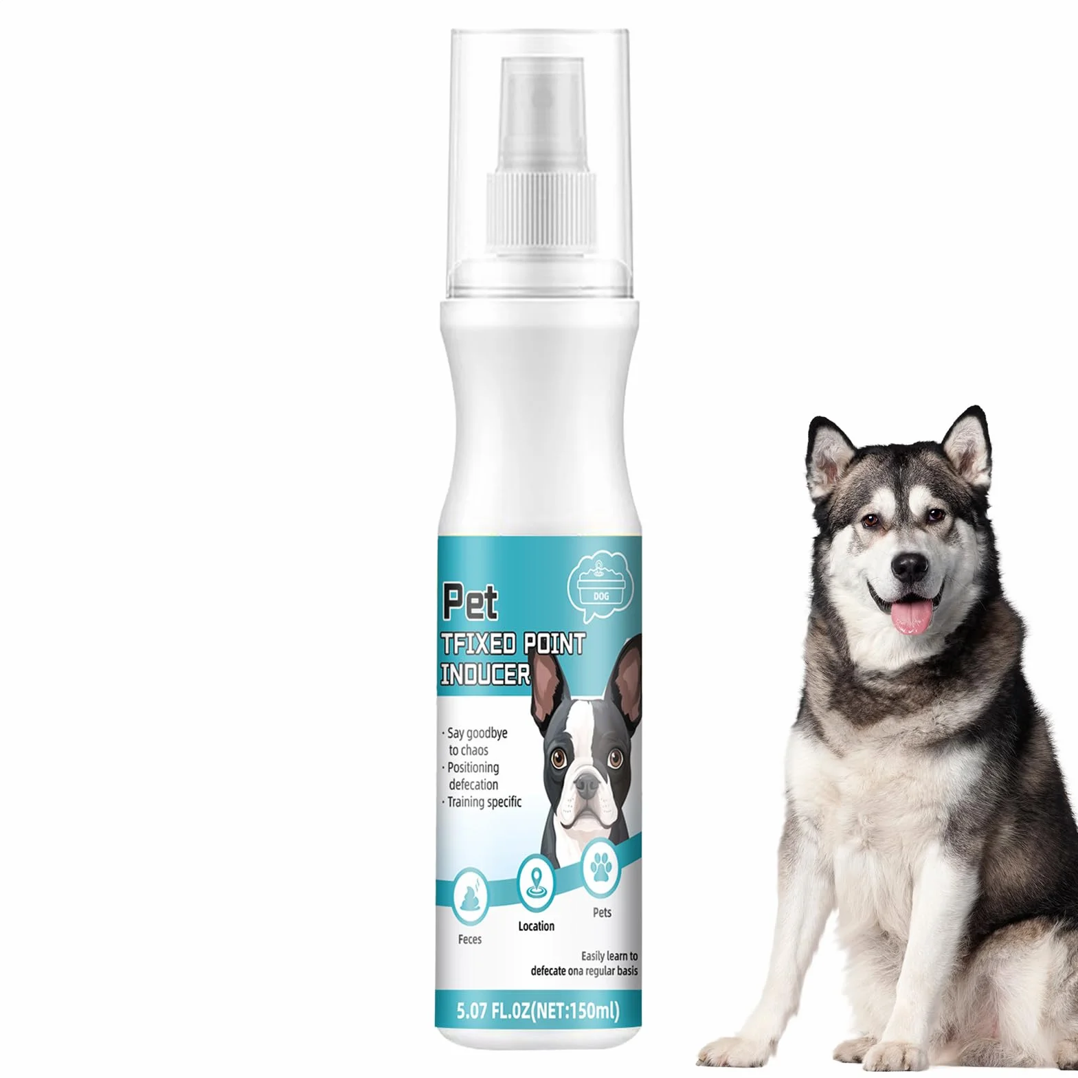 Spray d'apprentissage de la propreté pour chien – Attractif urine 150 ml intérieur et extérieur