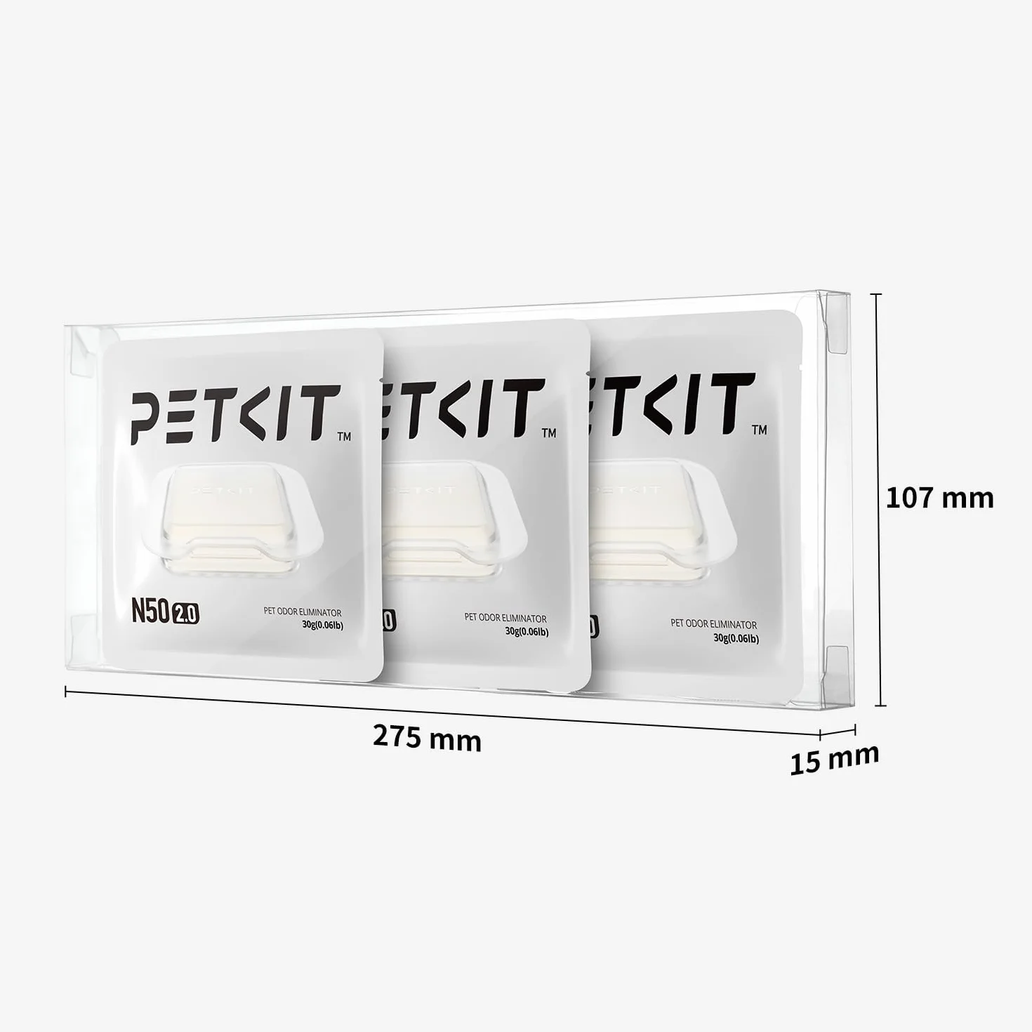 PETKIT PURA MAX PURA MAX 2 Désodorisant Autonettoyant Bac à litière, Parfum Longue Durée, Haute Sécurité, Non Irritant, Utilisation Durable (3 paquets)