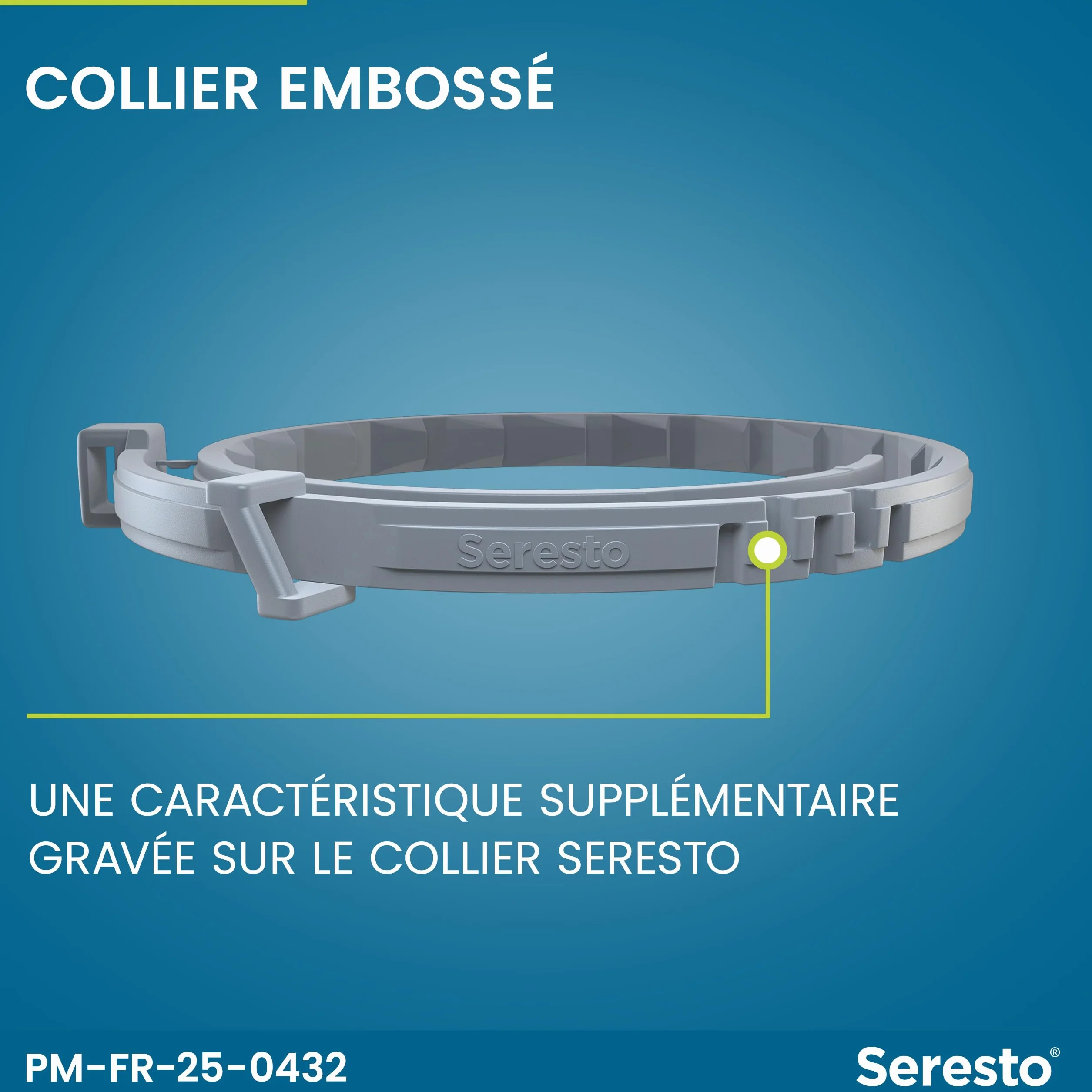 Seresto Collier Petits Chiens 2 Colliers anti puces anti tiques longue durée 7-8 mois Gris