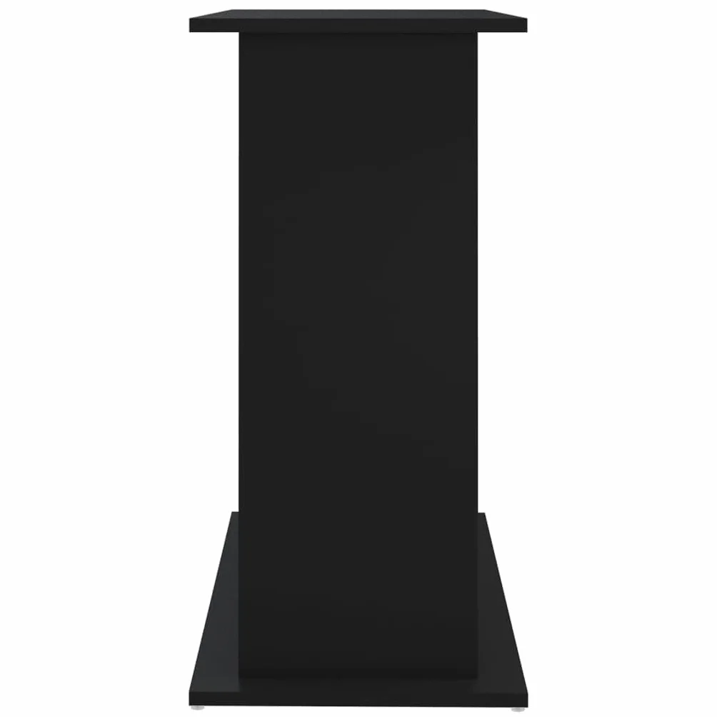 Support pour aquarium noir 81x36x73 cm bois d'ingénierie