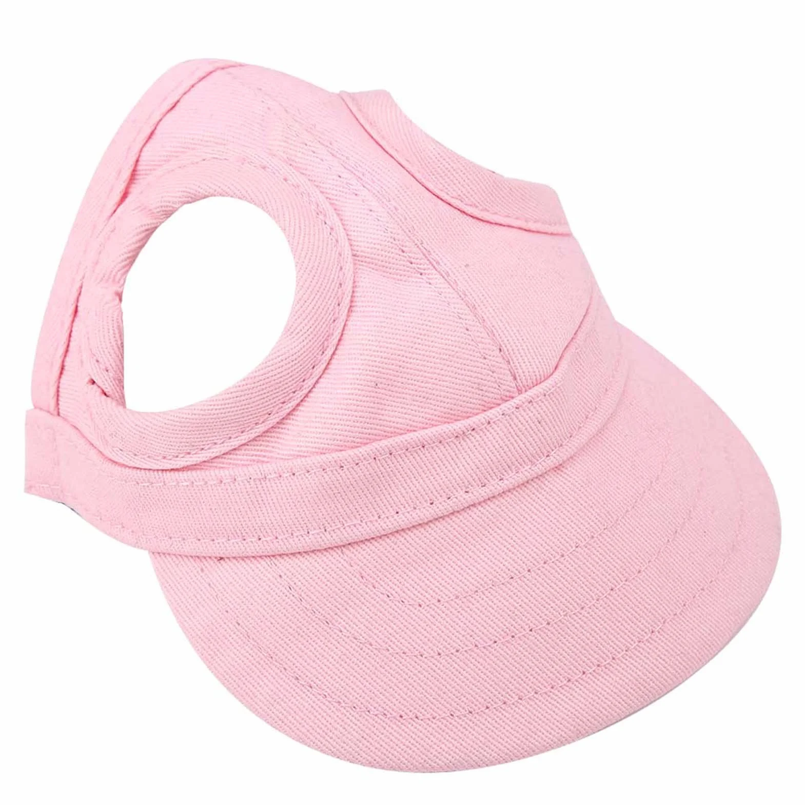 Casquette Baseball Réglable Chien Trous Oreilles Rose Taille M