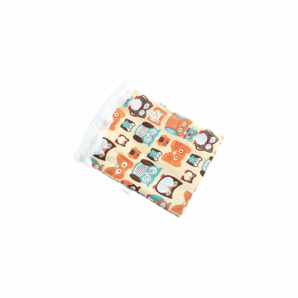 Sac de transport portable en polaire pour hamster hérisson lit chaud (L, bleu)