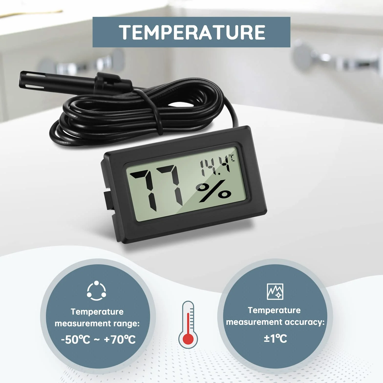 Thlevel Numérique Thermomètre Hygromètre