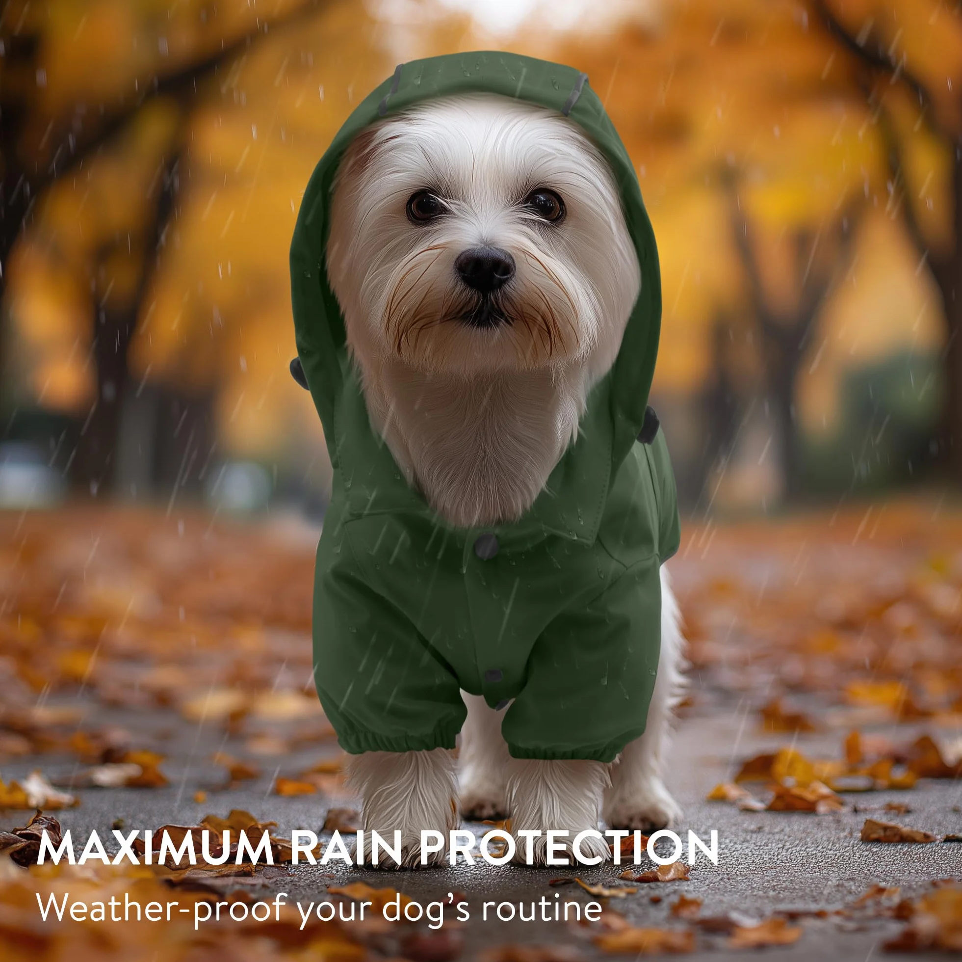 Navaris Manteau Impermeable pour Chien XS-XL Veste Cire Protection